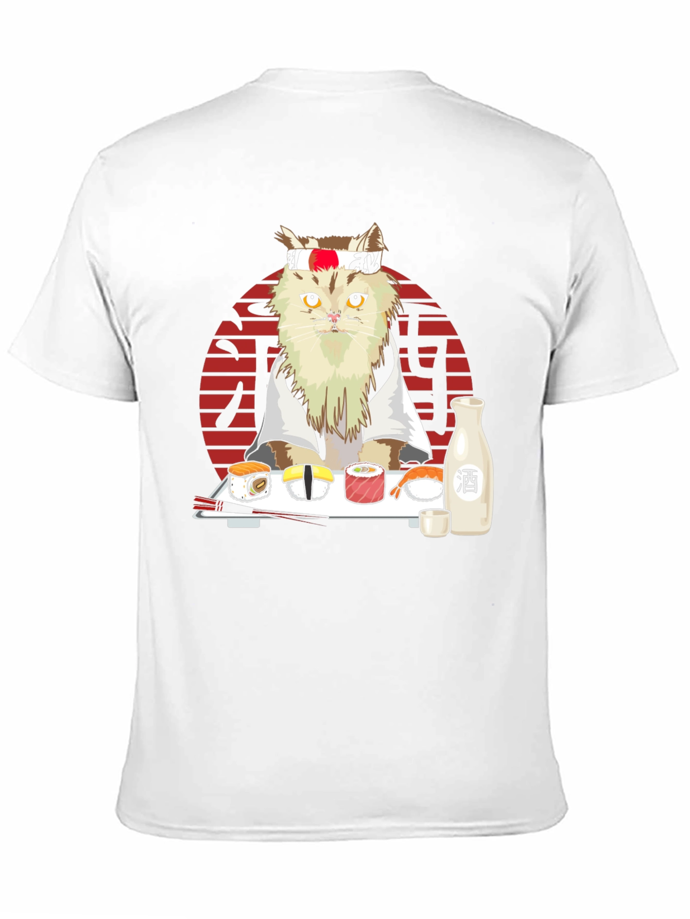 Sushi Cat T-Shirt - Japanese Style
