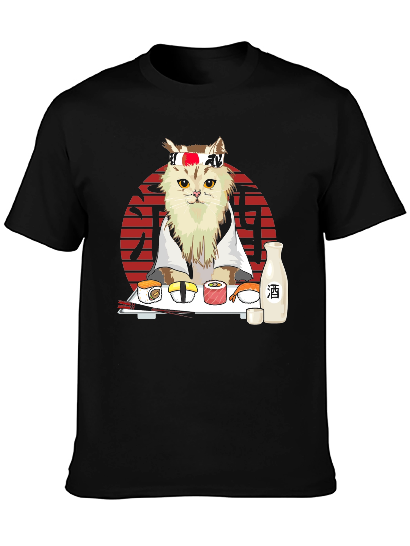 Sushi Cat T-Shirt - Japanese Style