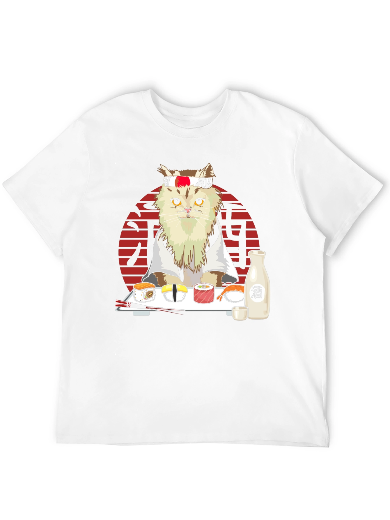 Sushi Cat T-Shirt - Japanese Style