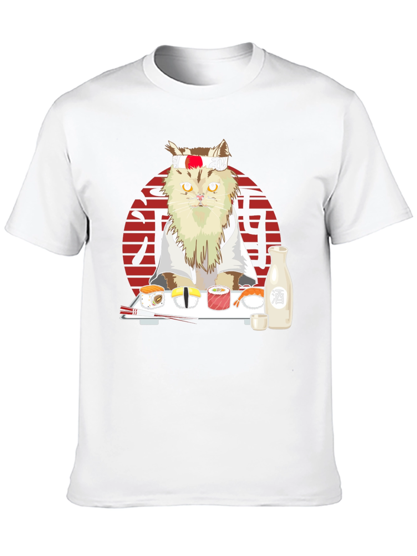 Sushi Cat T-Shirt - Japanese Style