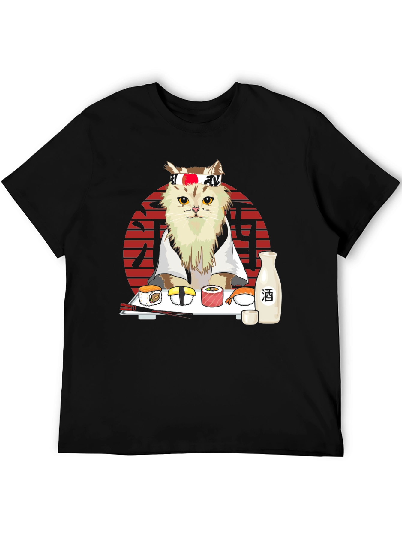 Sushi Cat T-Shirt - Japanese Style