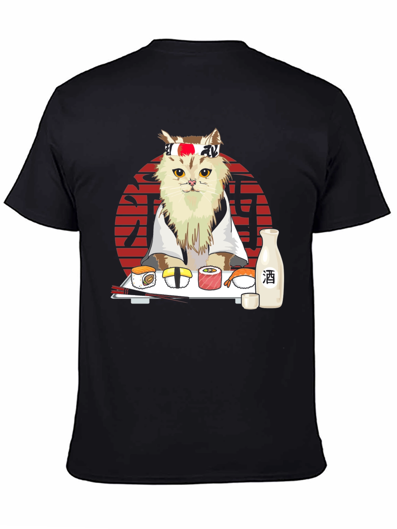 Sushi Cat T-Shirt - Japanese Style