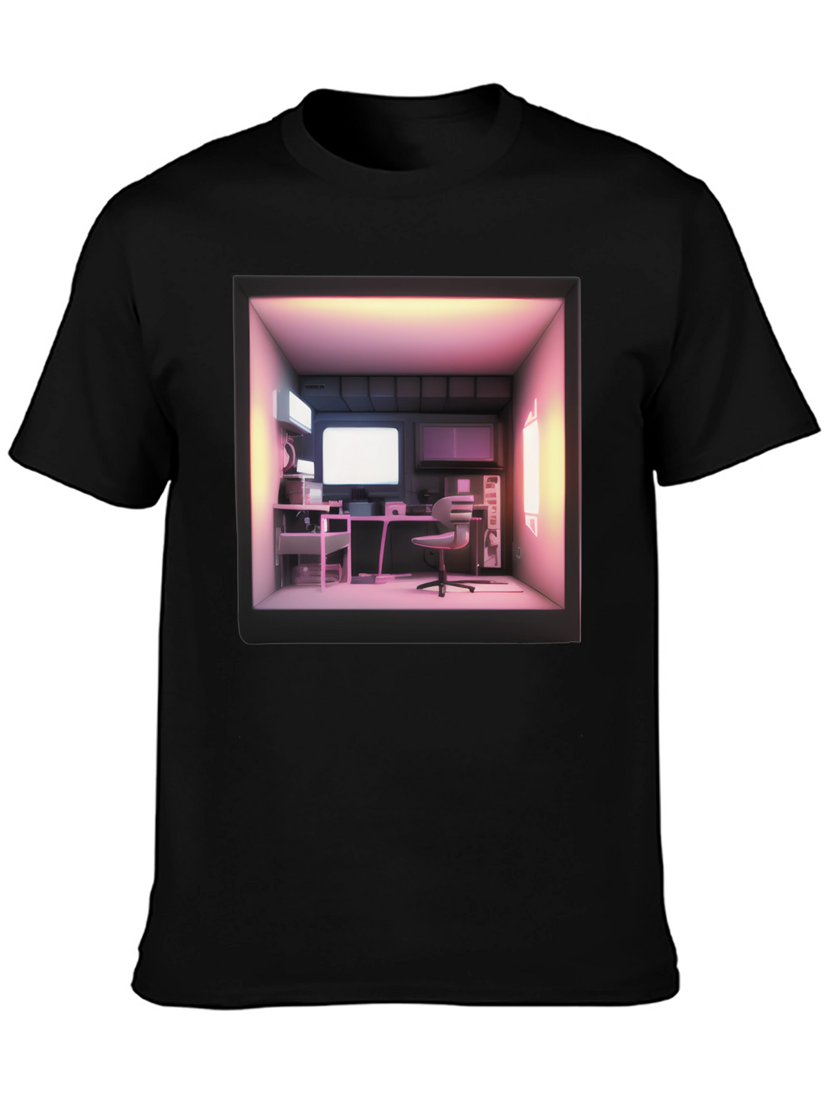 Retro Computer Room T-Shirt - Gamer Aesthetic