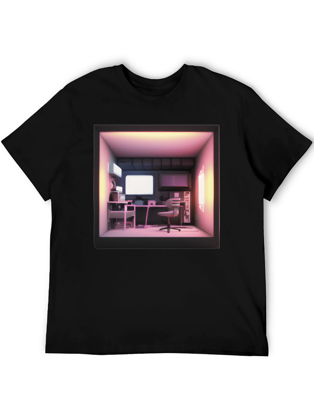 Retro Computer Room T-Shirt - Gamer Aesthetic