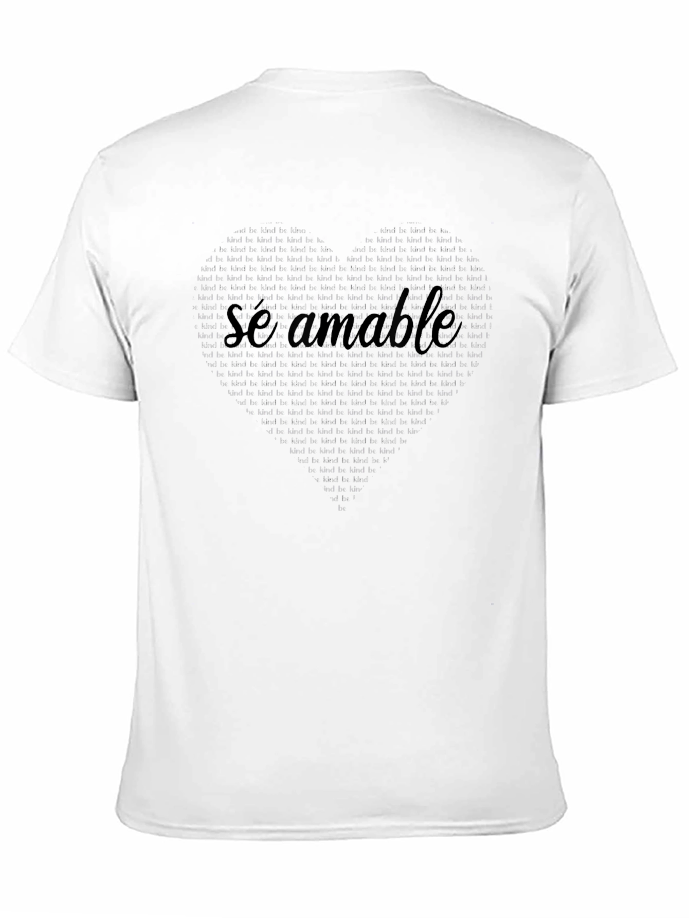 Be Kind Heart Graphic T-Shirt - Se Amable