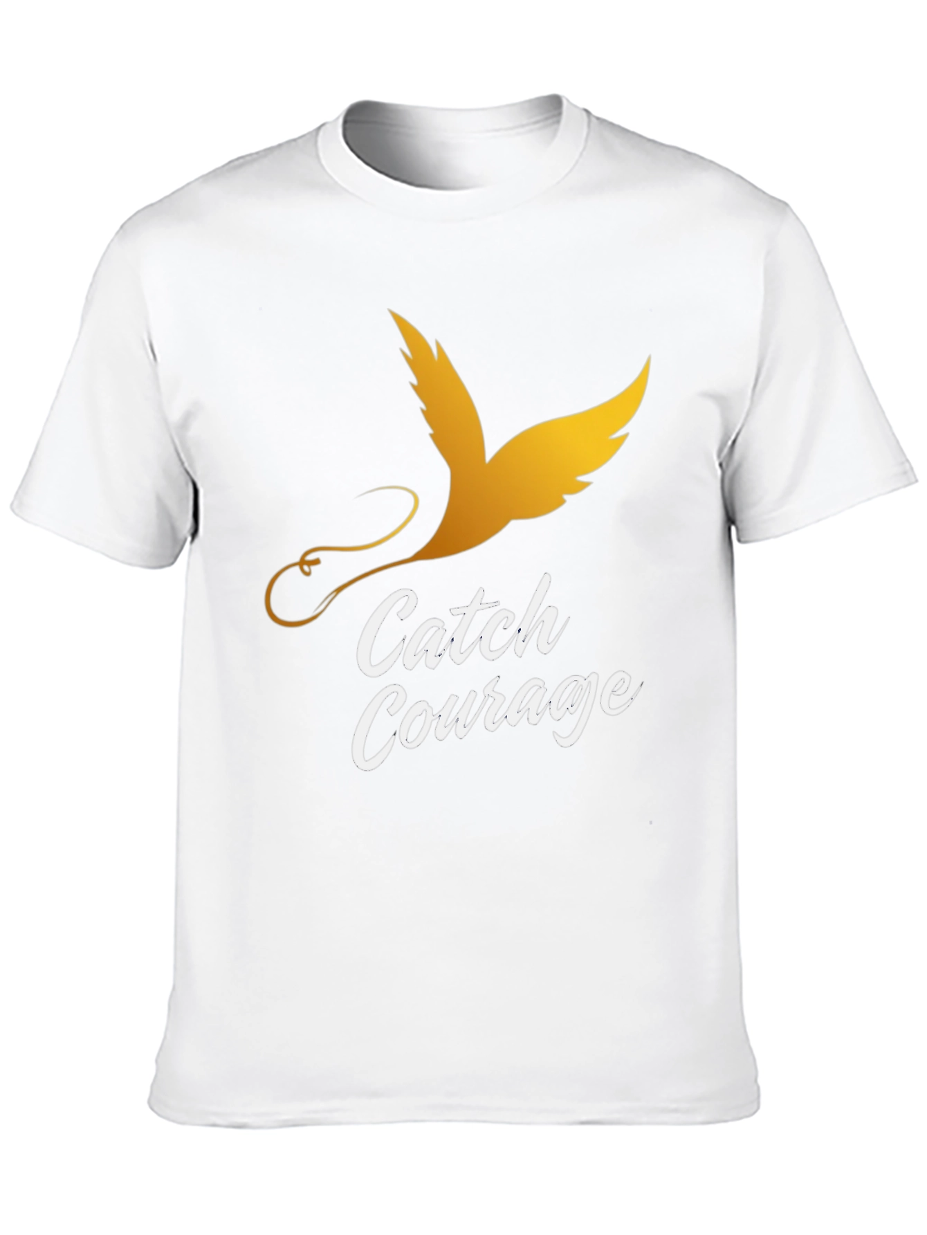 Catch Courage Graphic Tee - Gold Bird