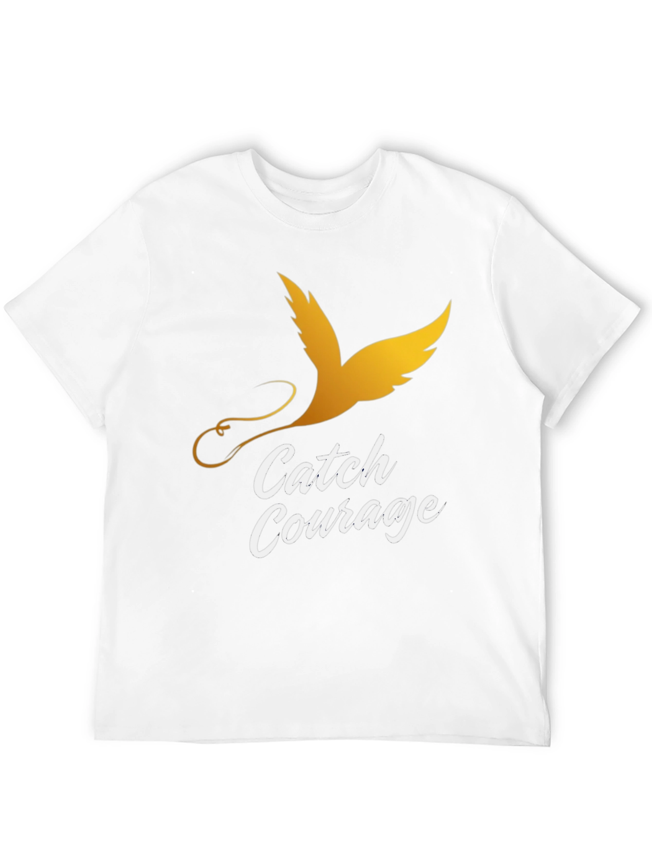 Catch Courage Graphic Tee - Gold Bird