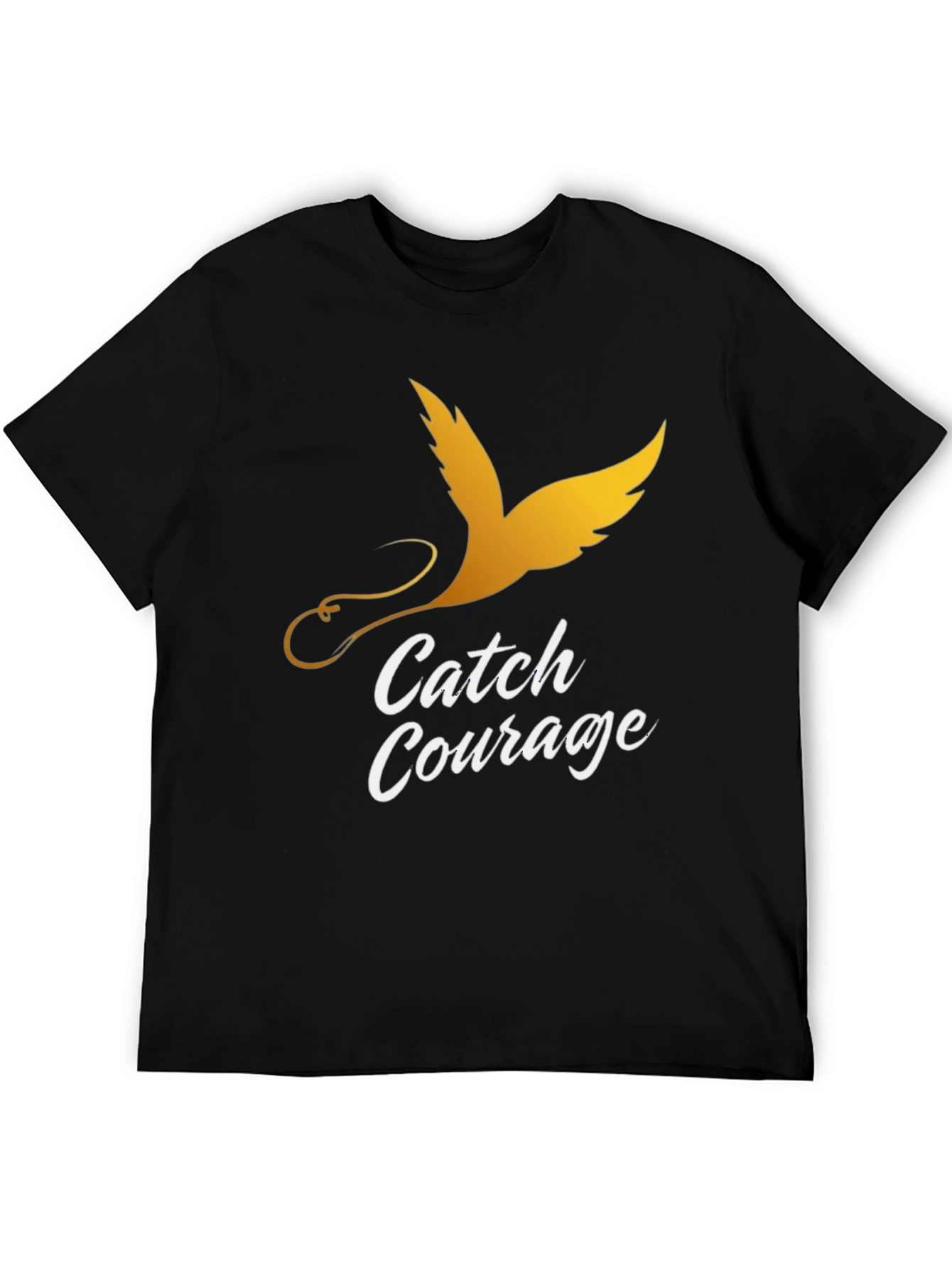 Catch Courage Graphic Tee - Gold Bird