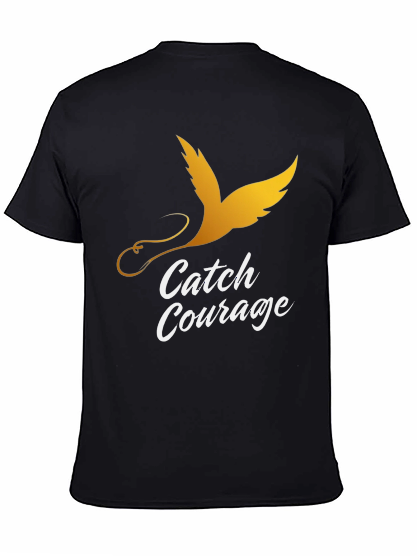 Catch Courage Graphic Tee - Gold Bird