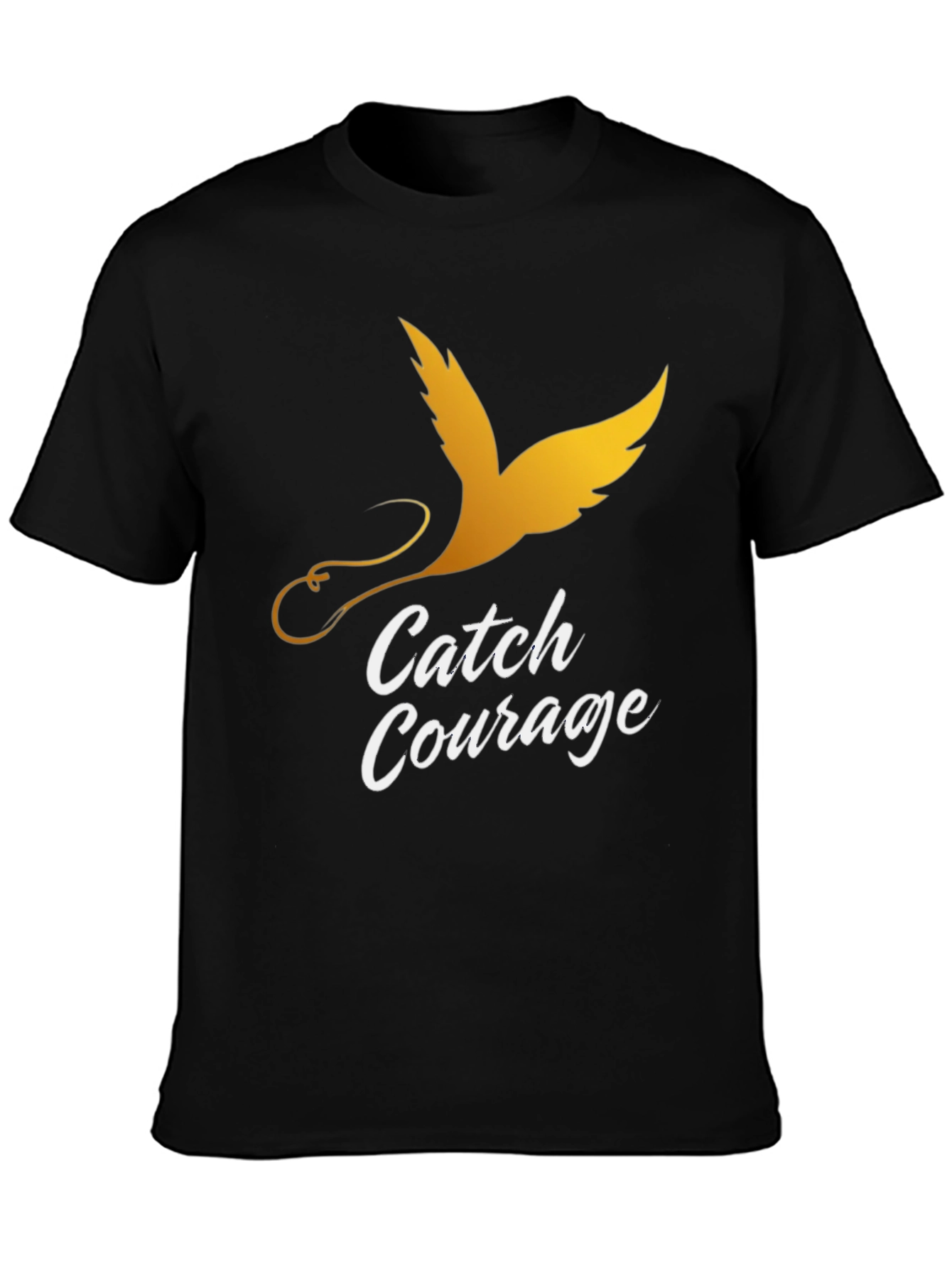 Catch Courage Graphic Tee - Gold Bird