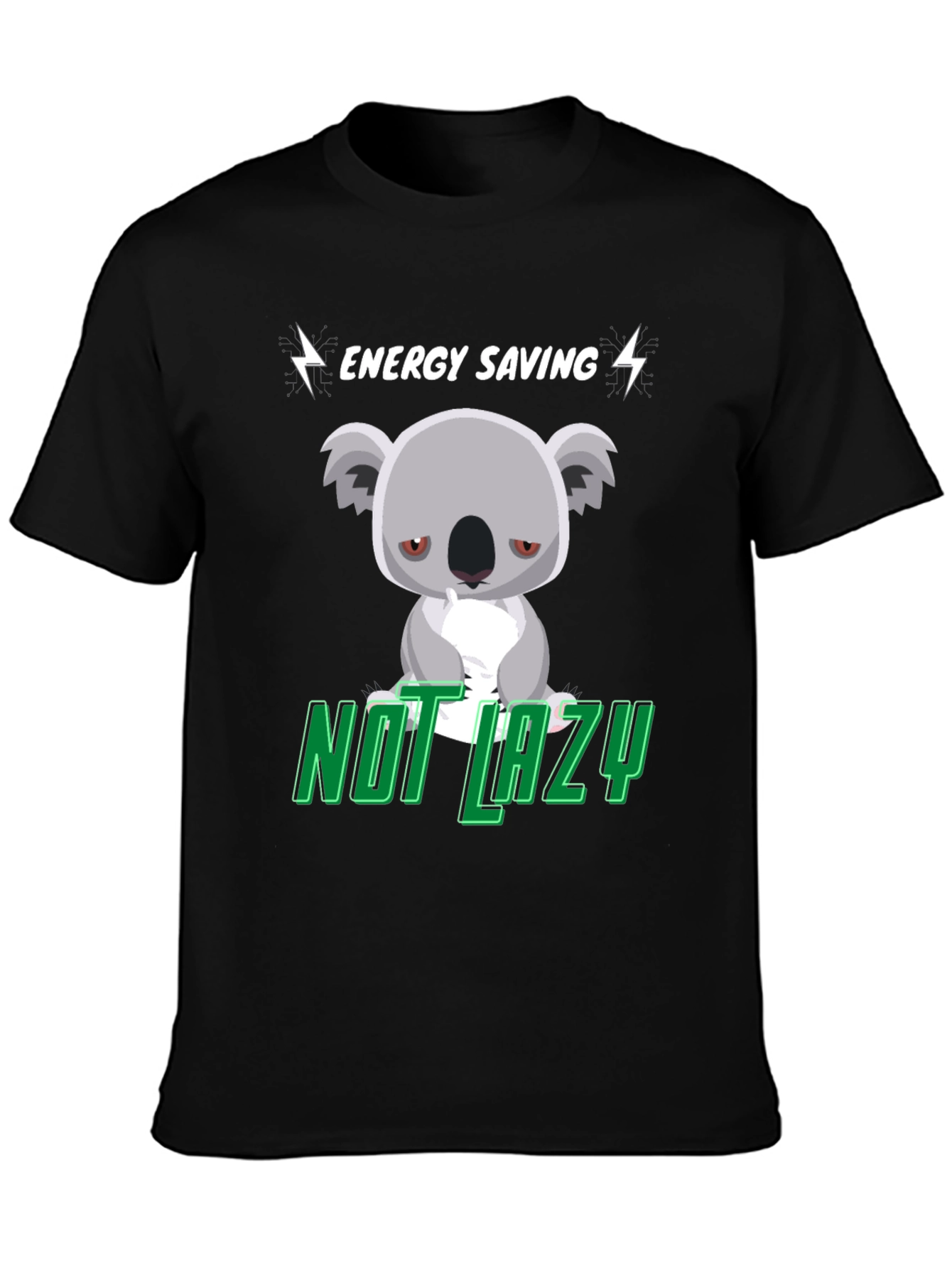 Energy Saving Koala T-Shirt - Not Lazy