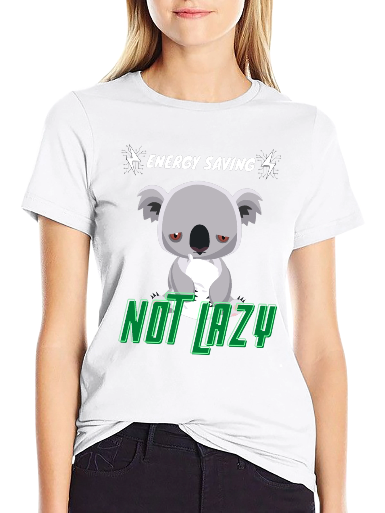 Energy Saving Koala T-Shirt - Not Lazy