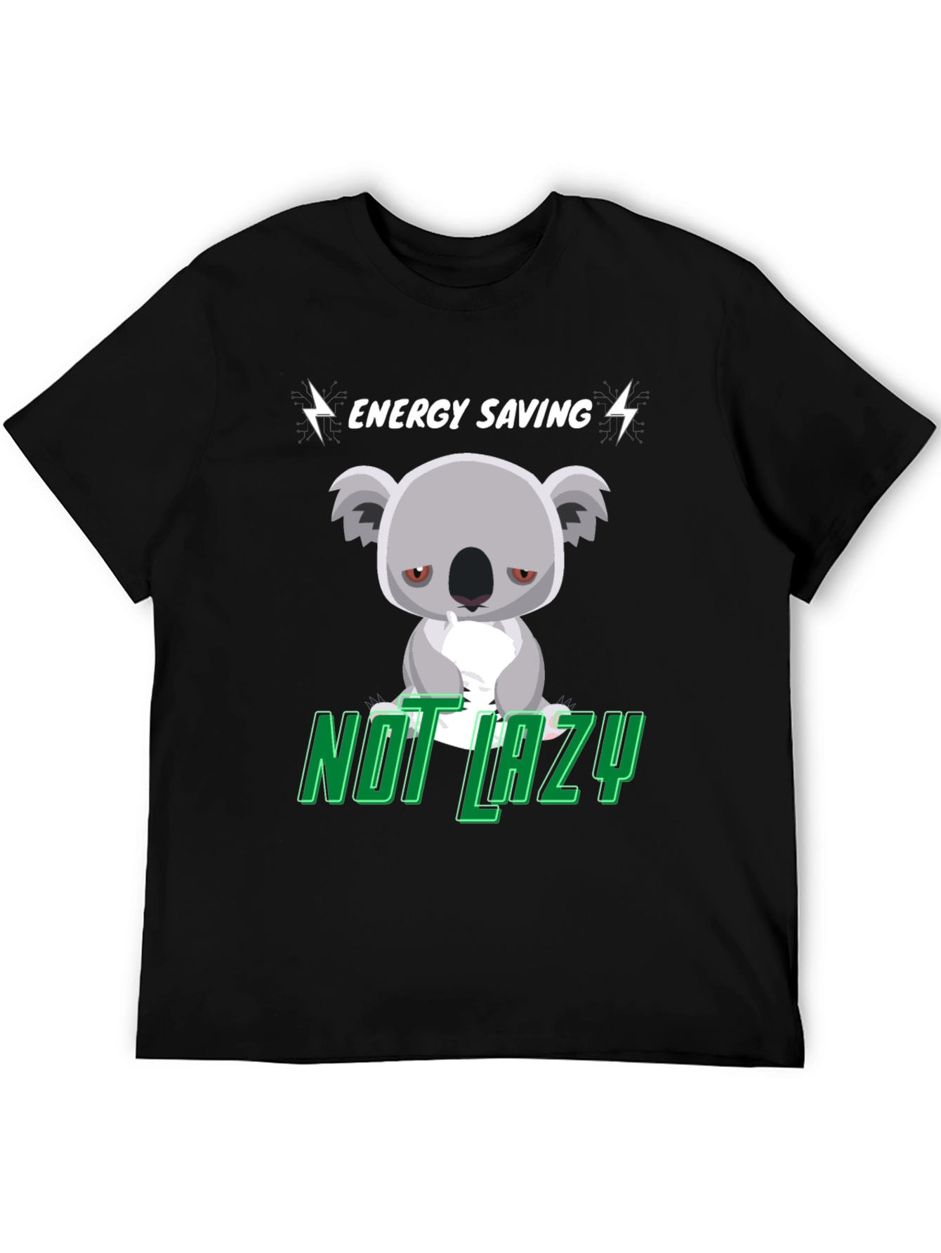 Energy Saving Koala T-Shirt - Not Lazy