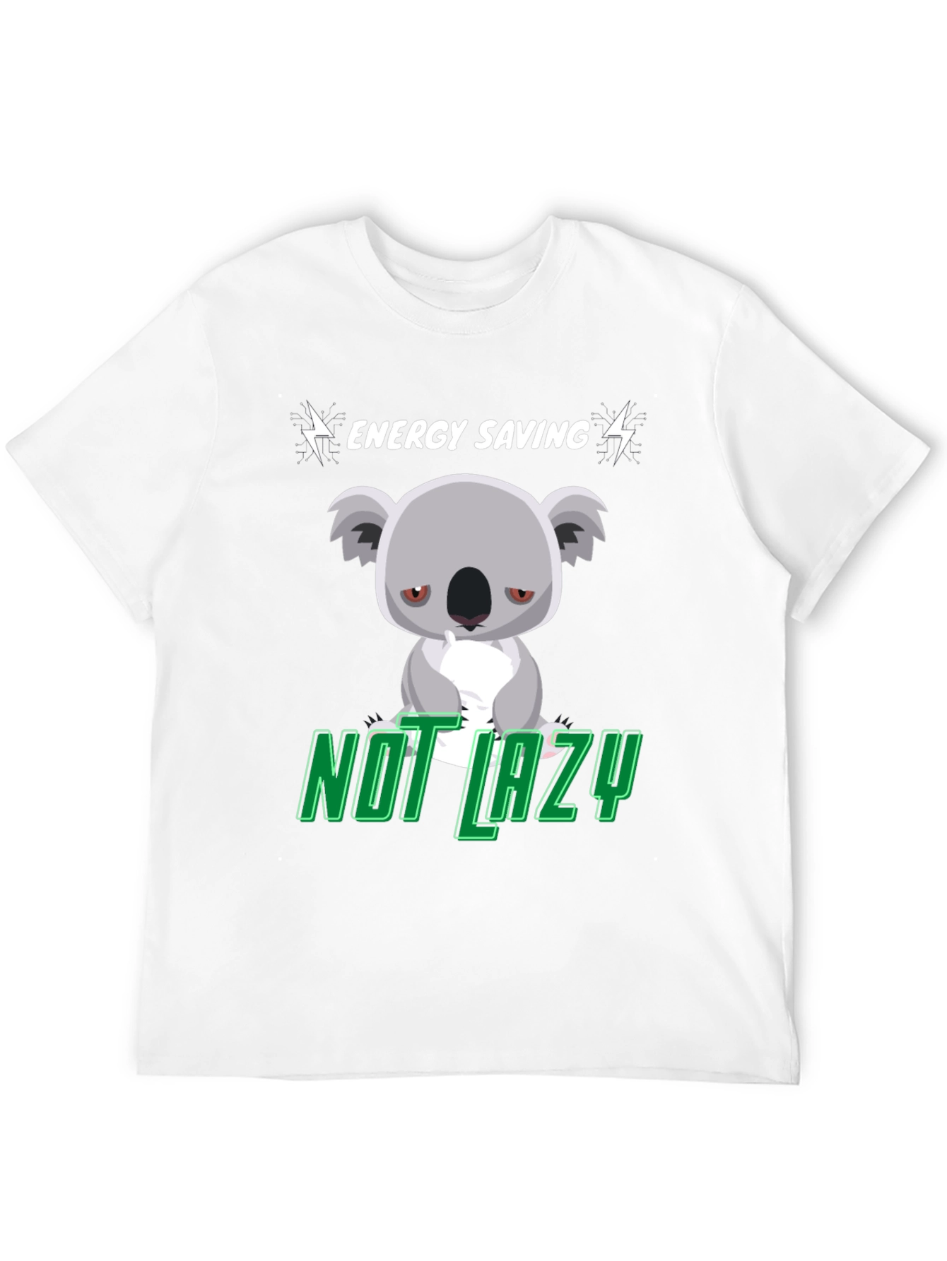 Energy Saving Koala T-Shirt - Not Lazy