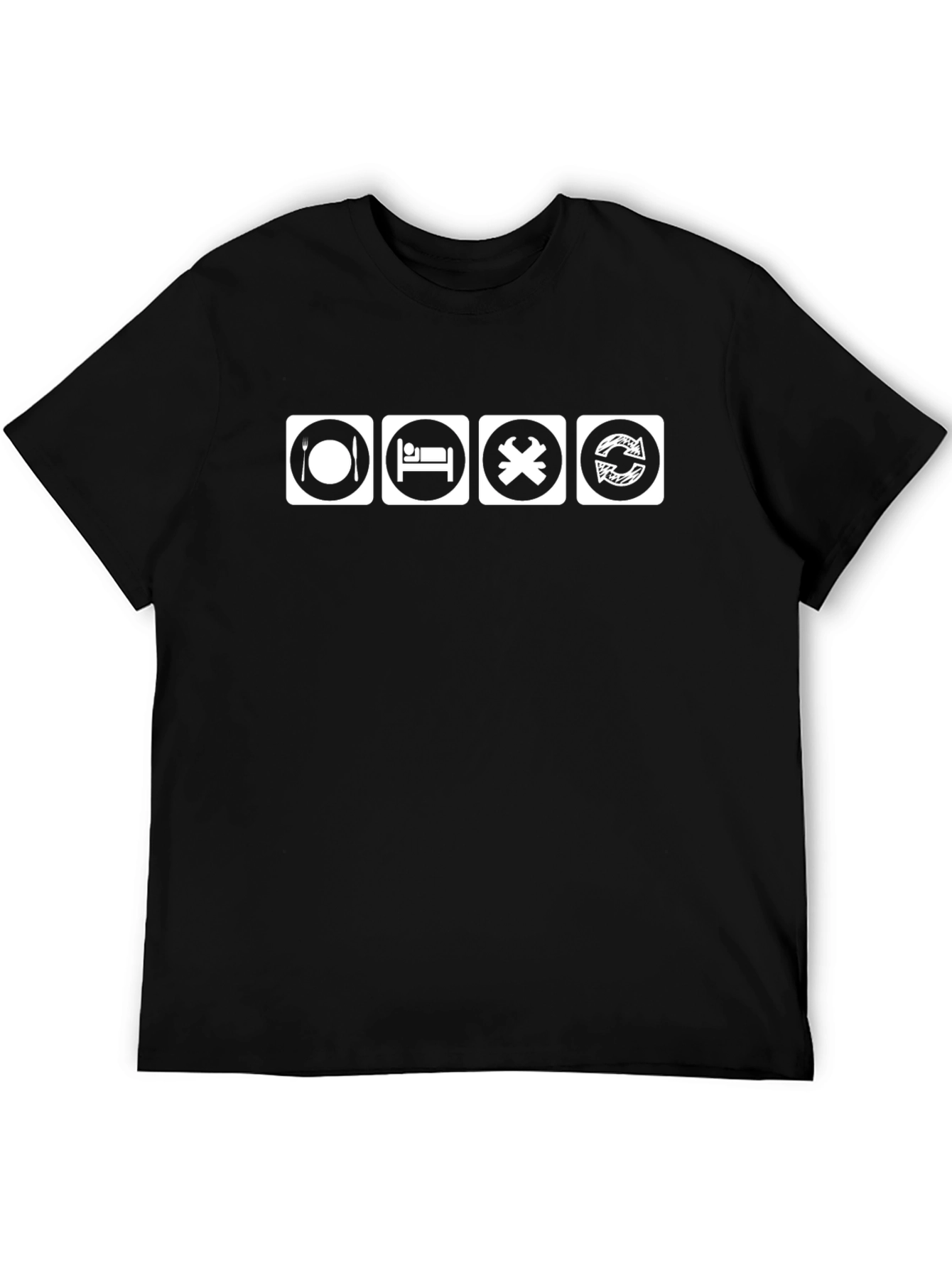 Eat Sleep Code Repeat Black T-Shirt
