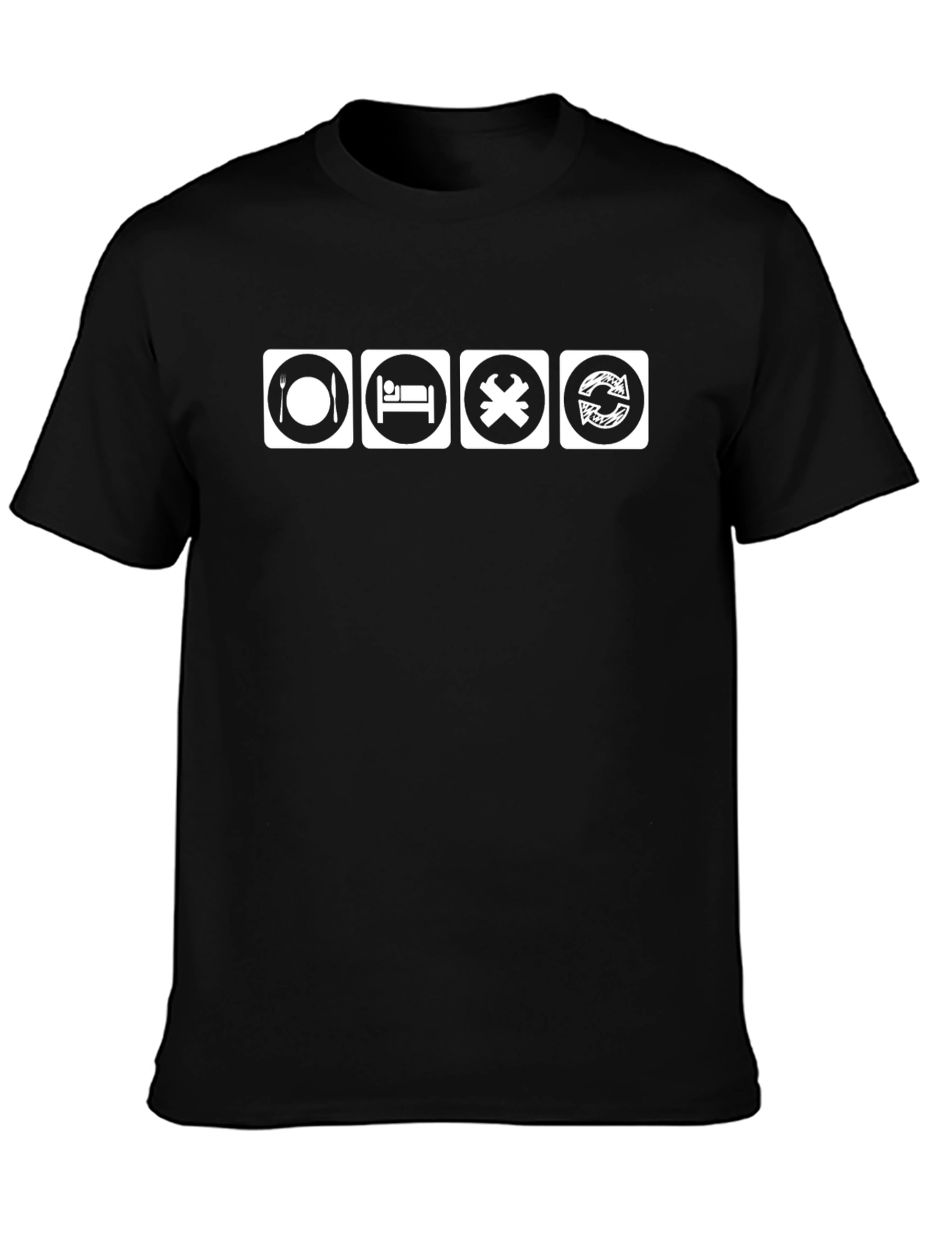 Eat Sleep Code Repeat Black T-Shirt