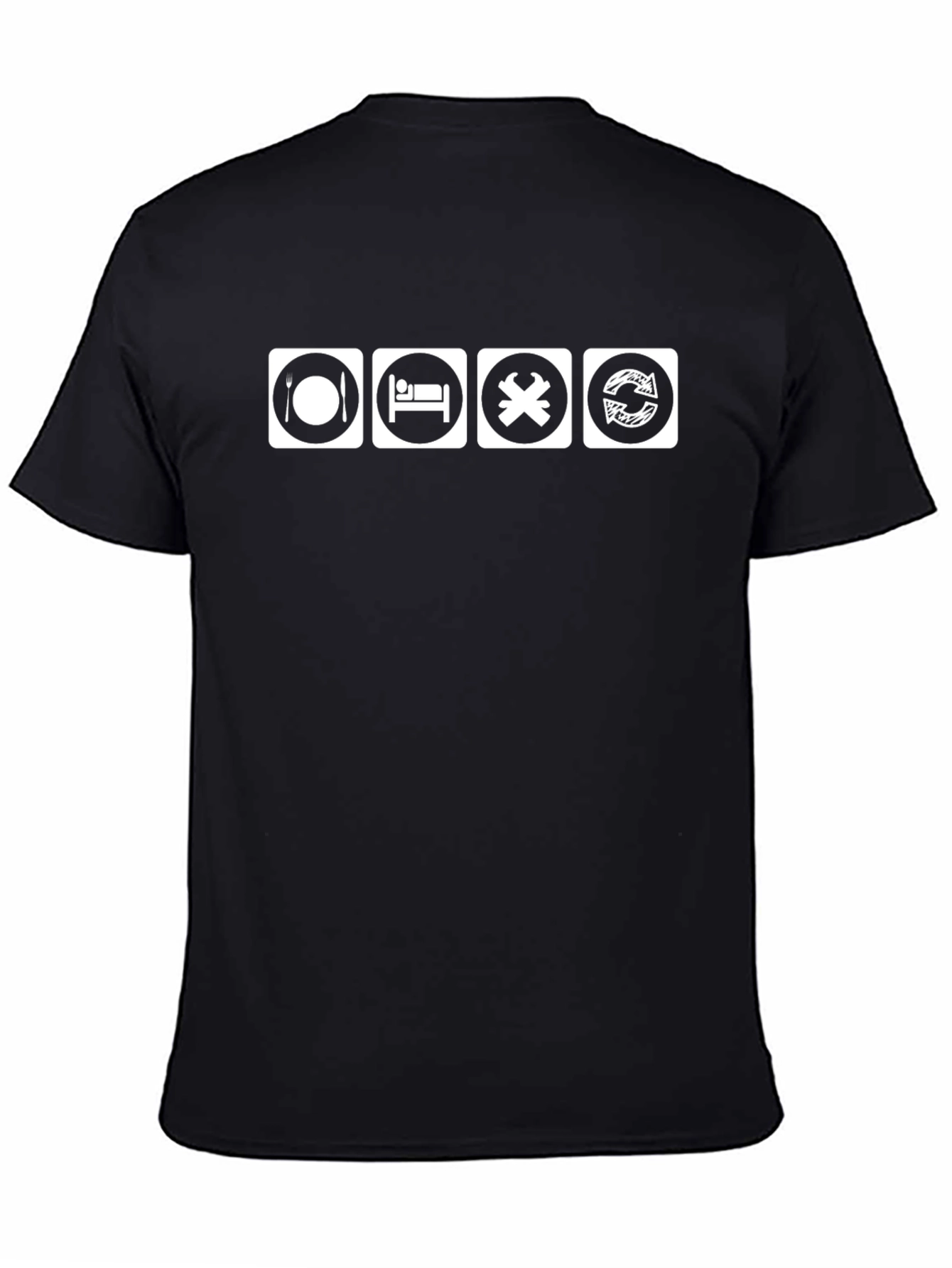 Eat Sleep Code Repeat Black T-Shirt
