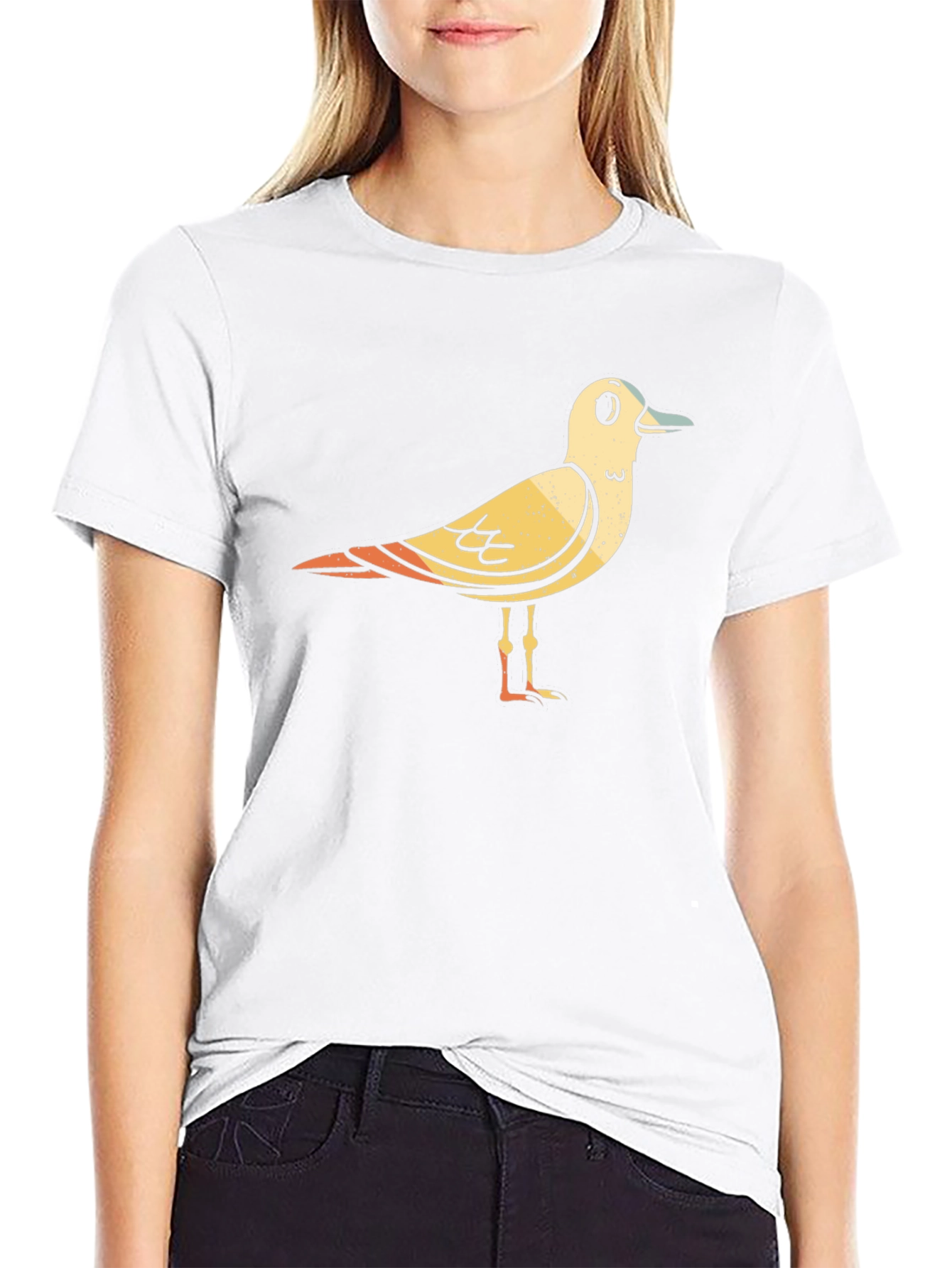 Seagull Graphic Black T-Shirt