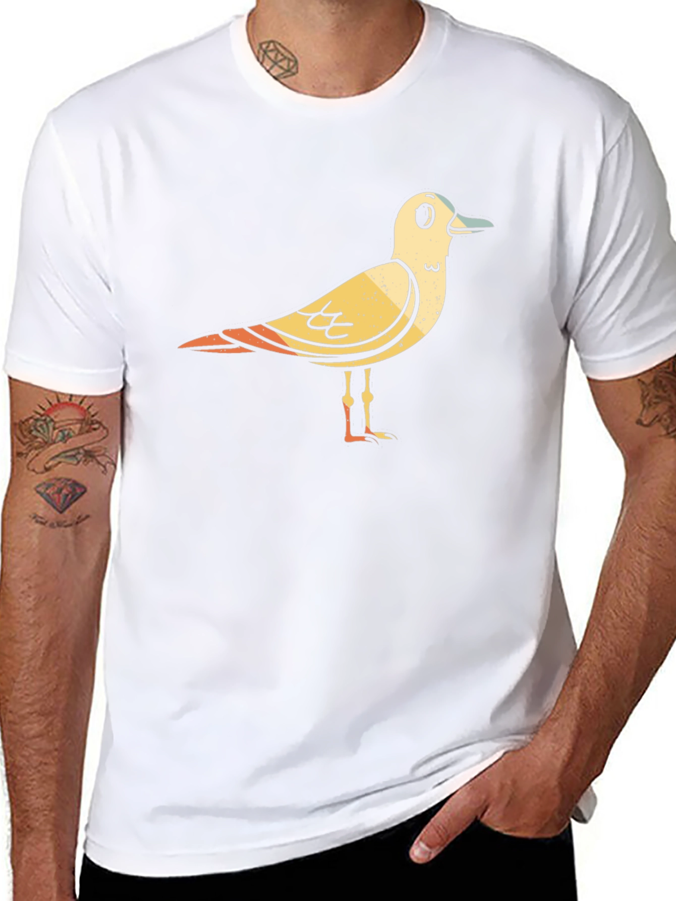 Seagull Graphic Black T-Shirt