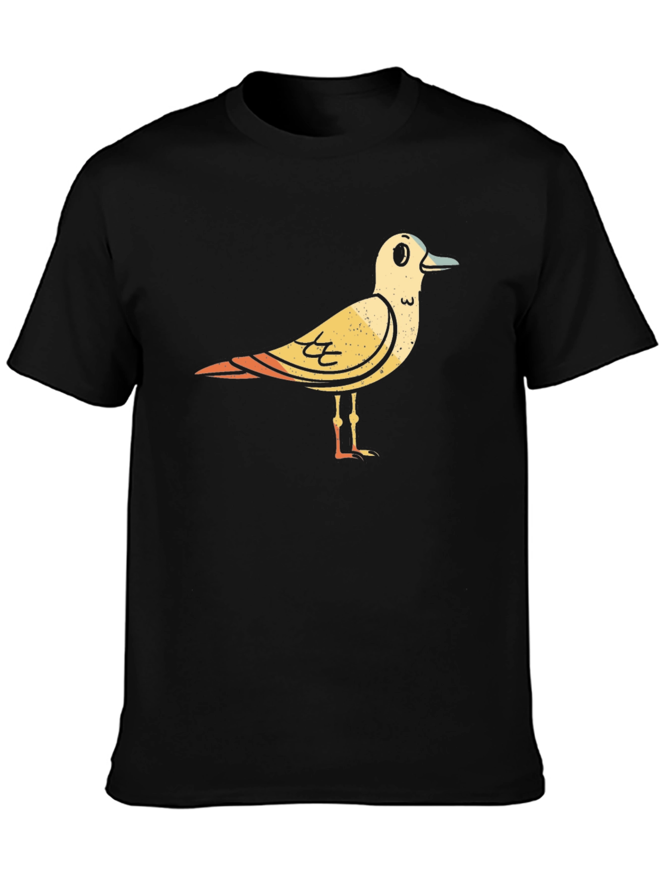 Seagull Graphic Black T-Shirt