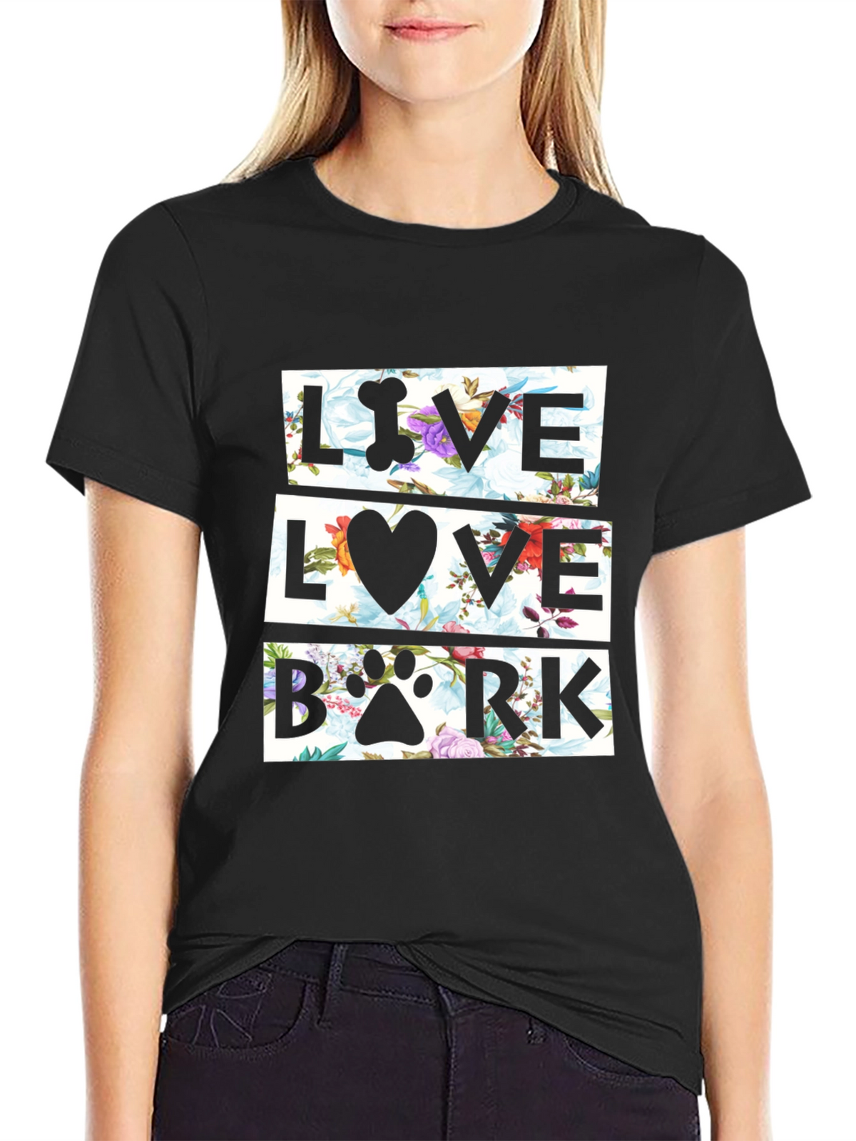 Live Love Bark Floral T-Shirt
