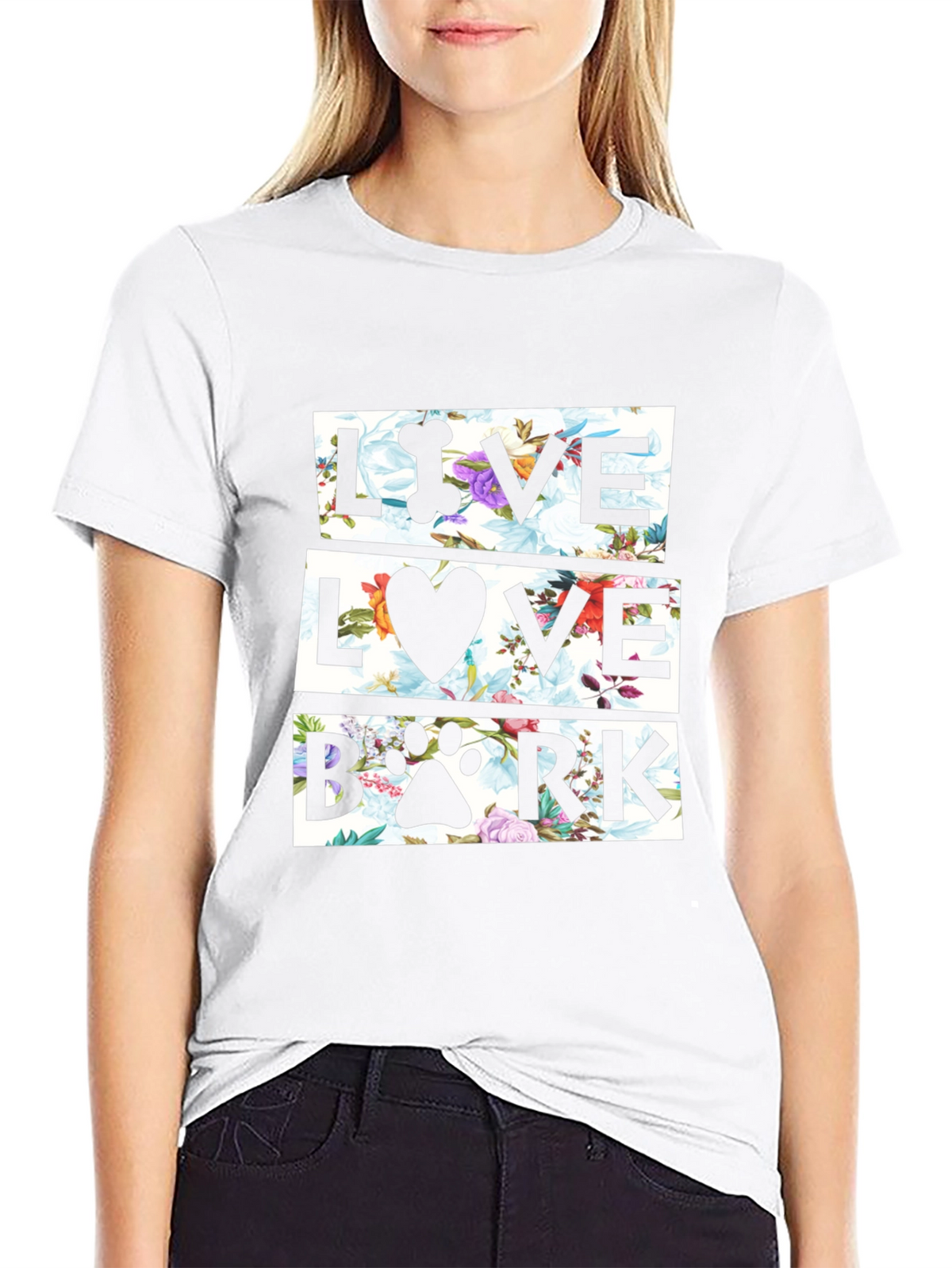 Live Love Bark Floral T-Shirt