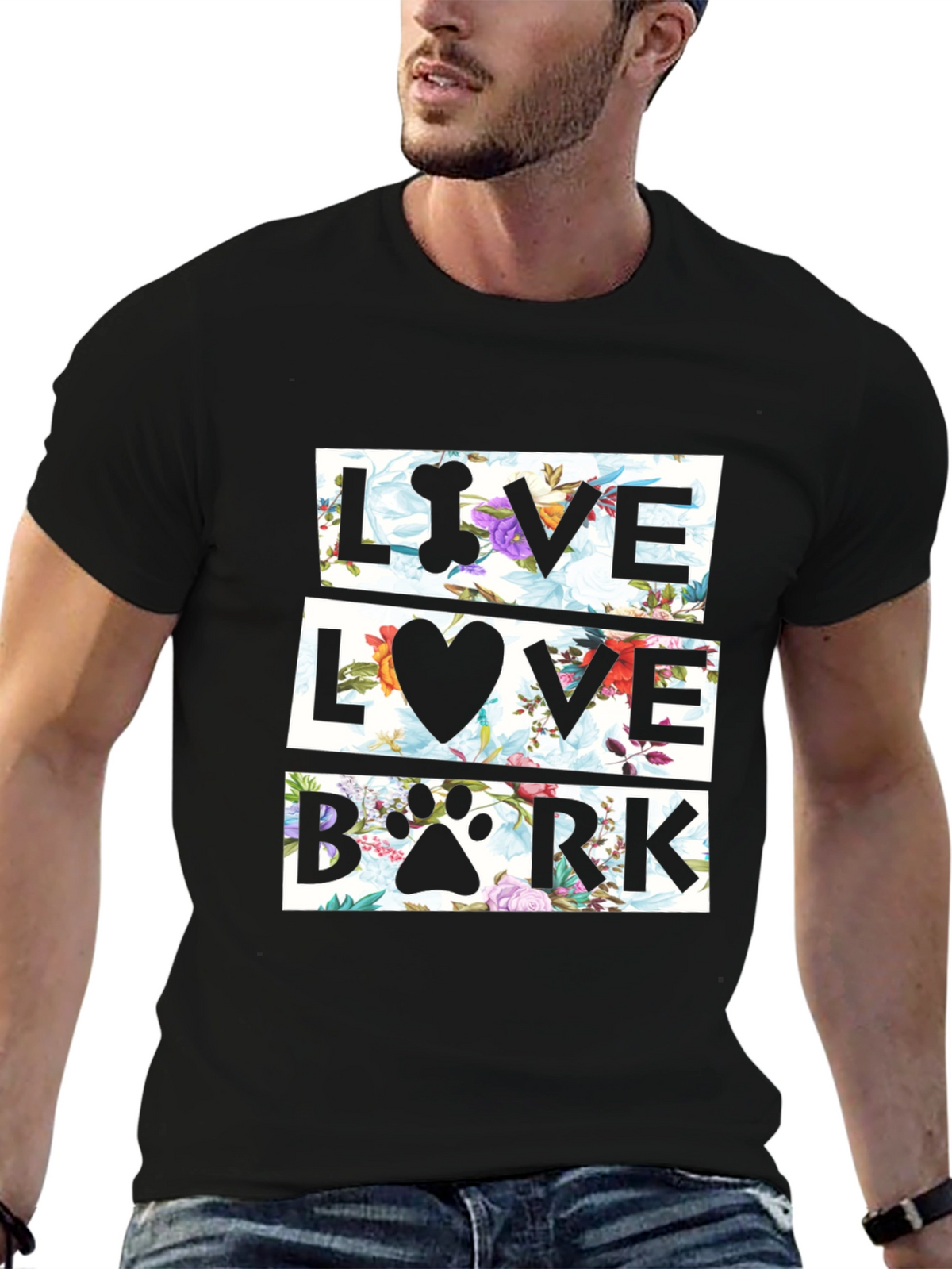 Live Love Bark Floral T-Shirt