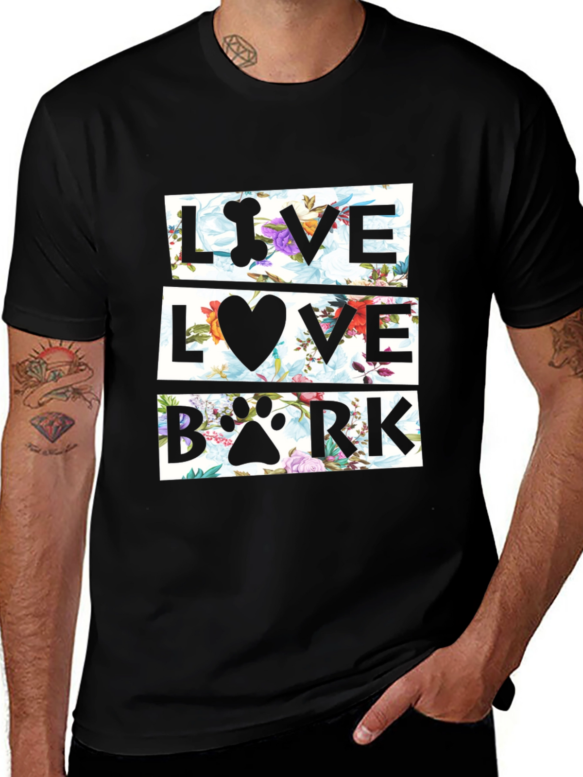 Live Love Bark Floral T-Shirt