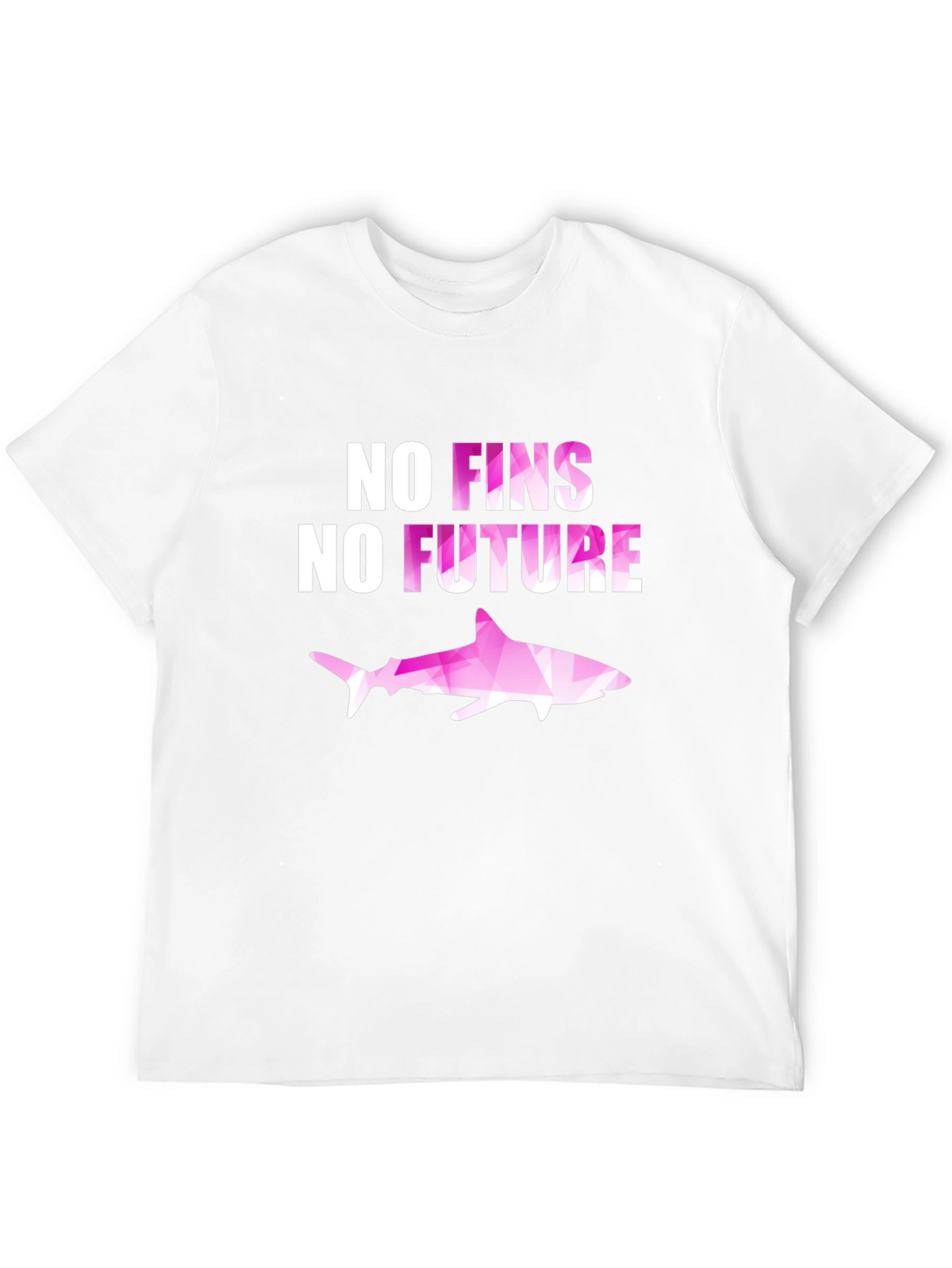 No Fins No Future Shark Graphic T-Shirt