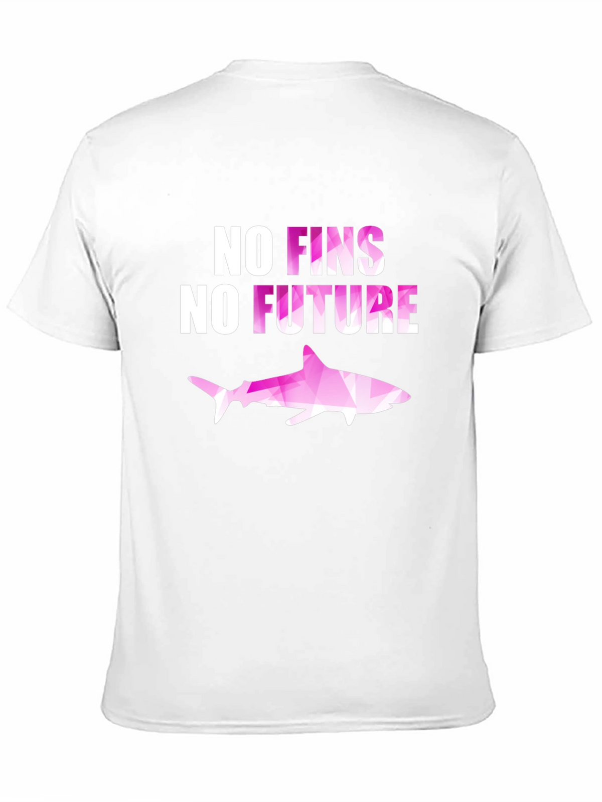 No Fins No Future Shark Graphic T-Shirt