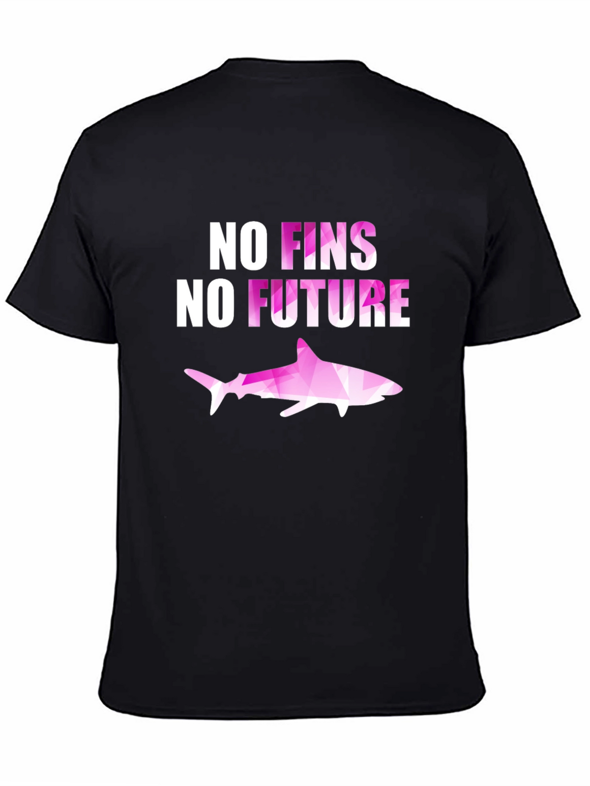 No Fins No Future Shark Graphic T-Shirt