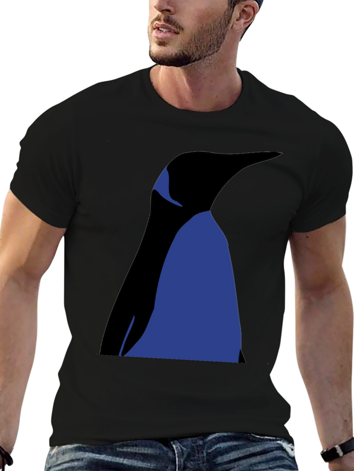 Penguin Graphic T-Shirt - Mens Black Tee