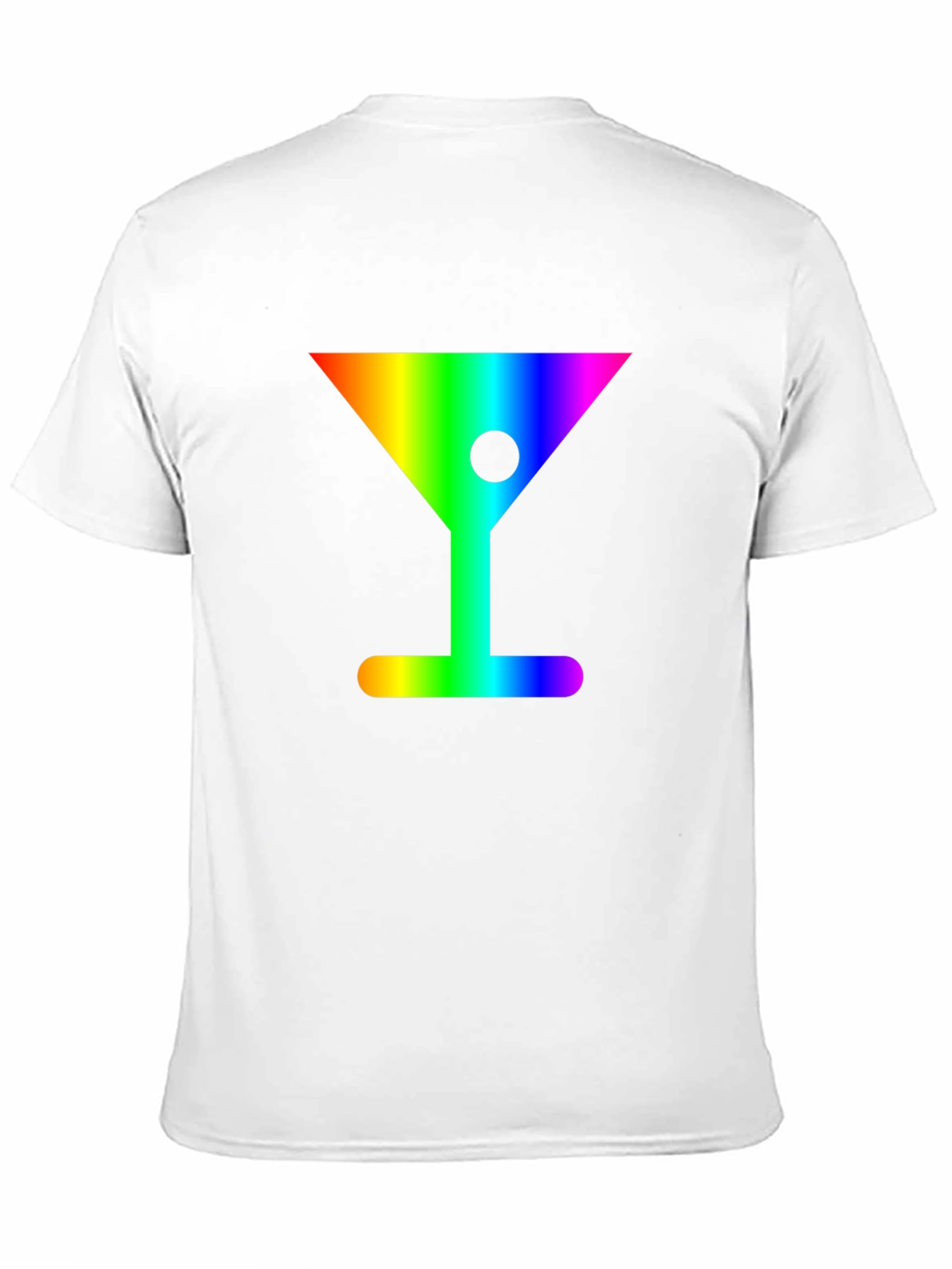 Rainbow Martini Graphic Tee - Stylish & Fun