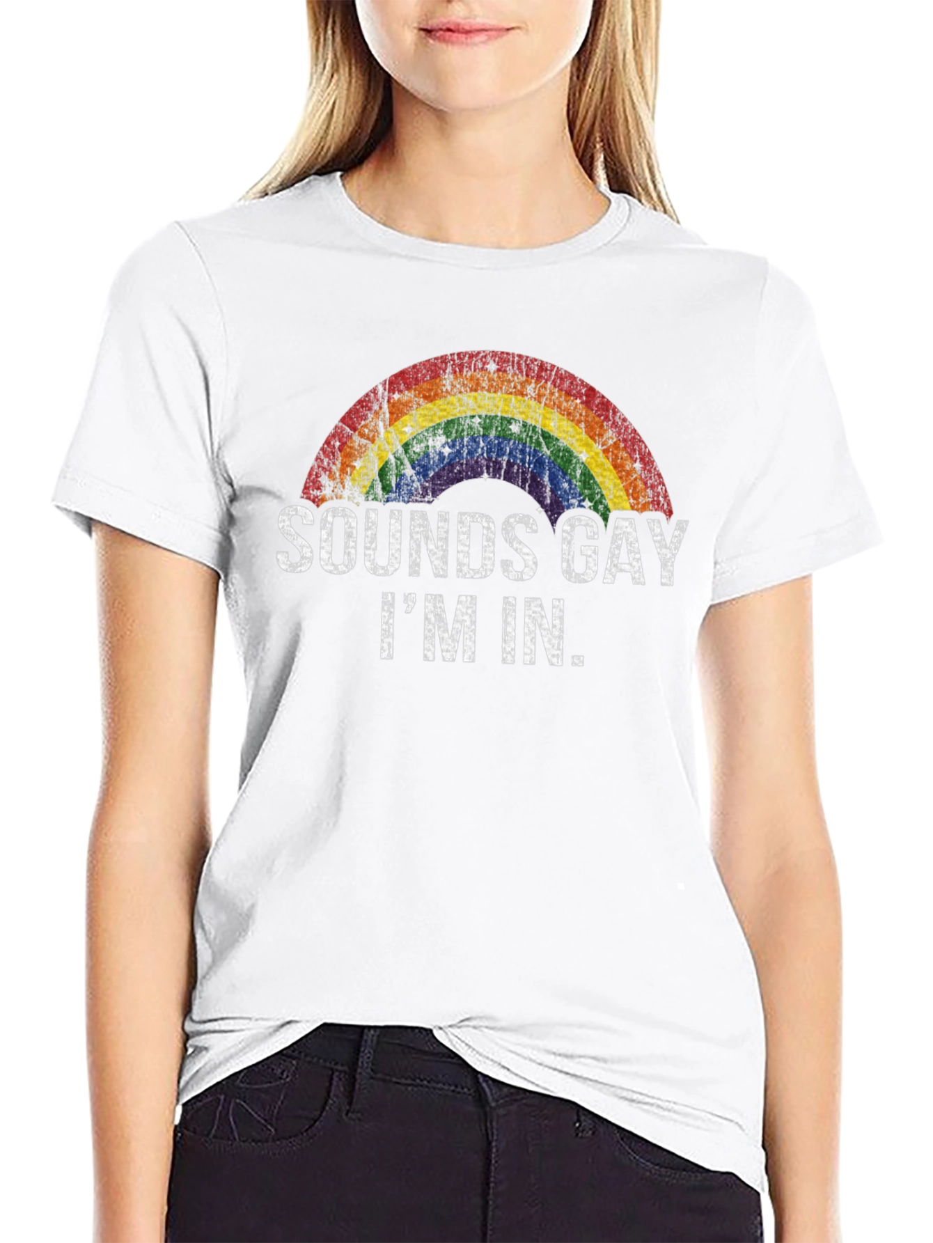 Sounds Gay Im In - Rainbow Pride T-Shirt