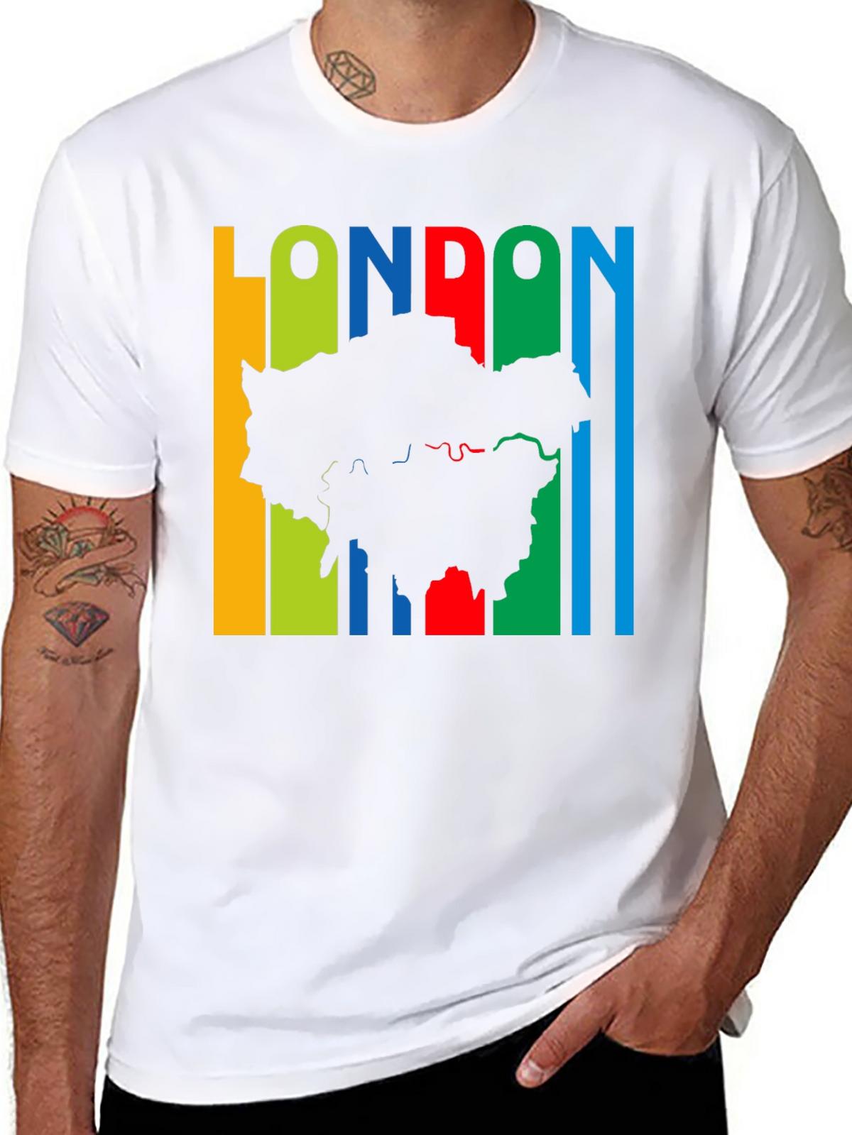 London Map Graphic T-Shirt