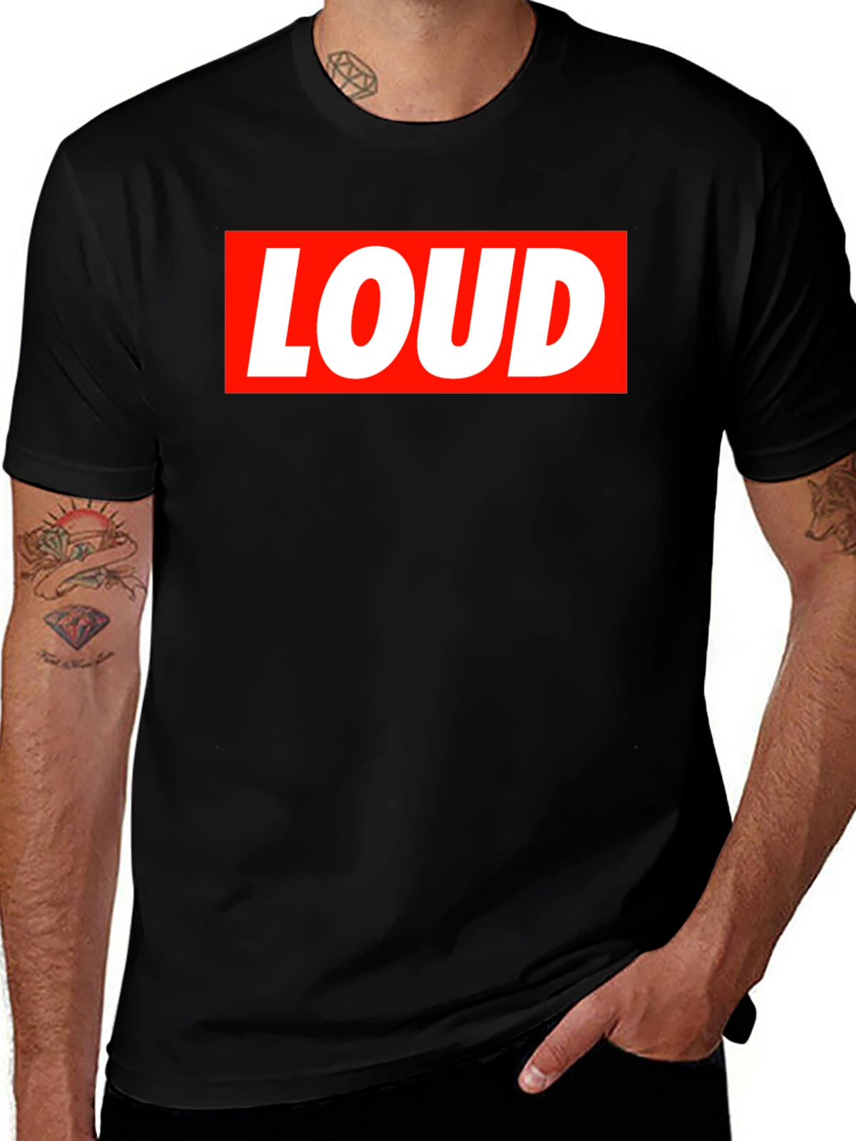 LOUD Graphic Tee - Bold Statement T-Shirt