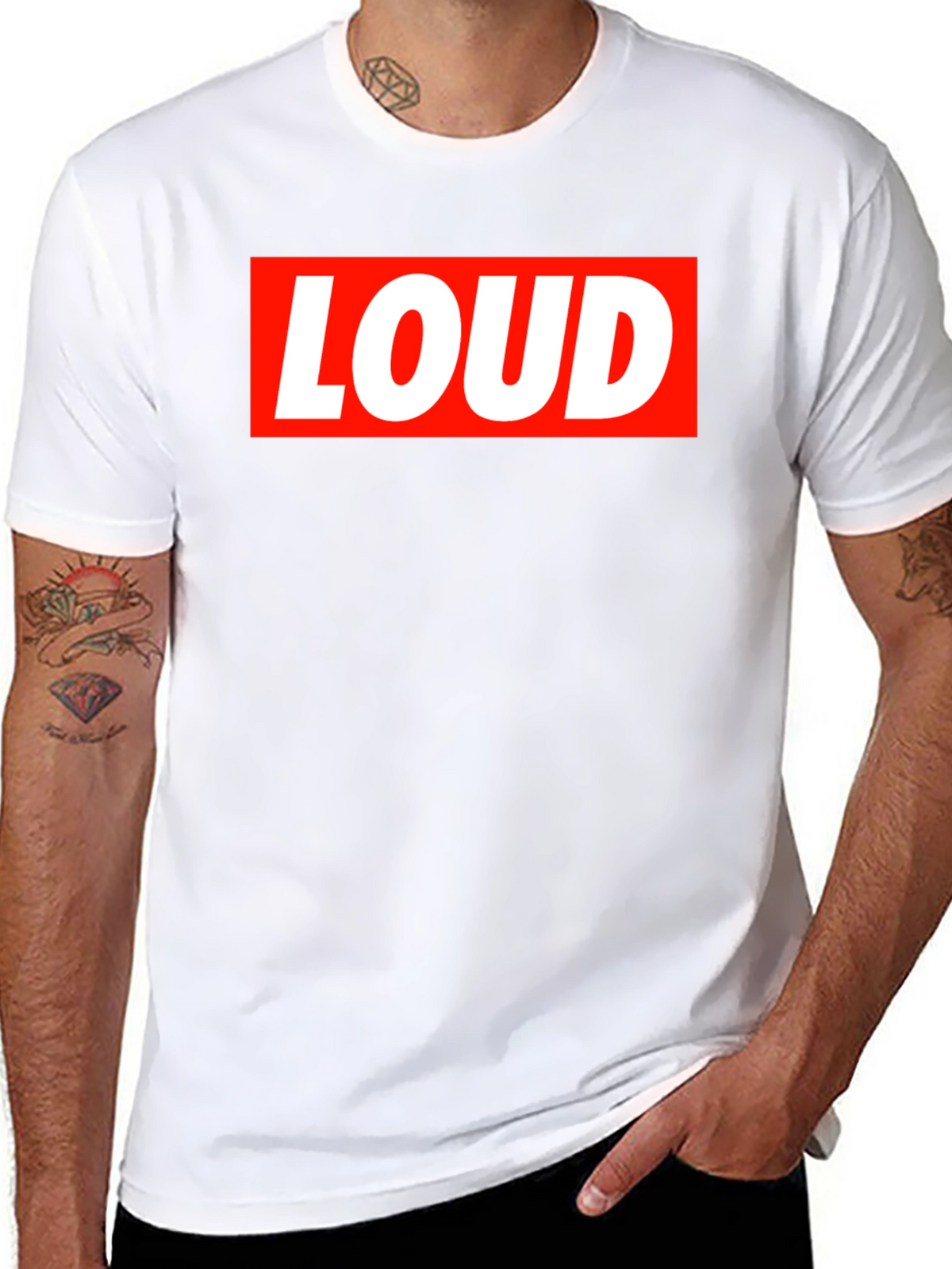 LOUD Graphic Tee - Bold Statement T-Shirt
