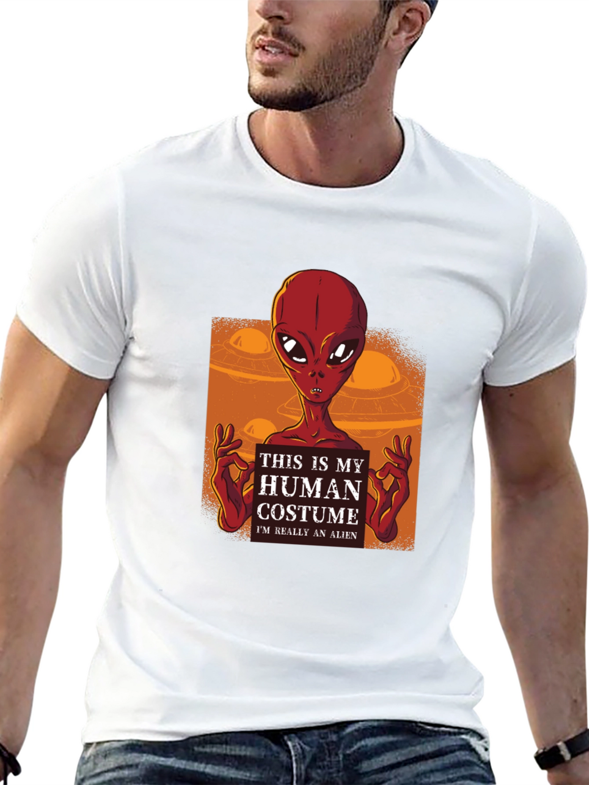 Human Costume Alien T-Shirt