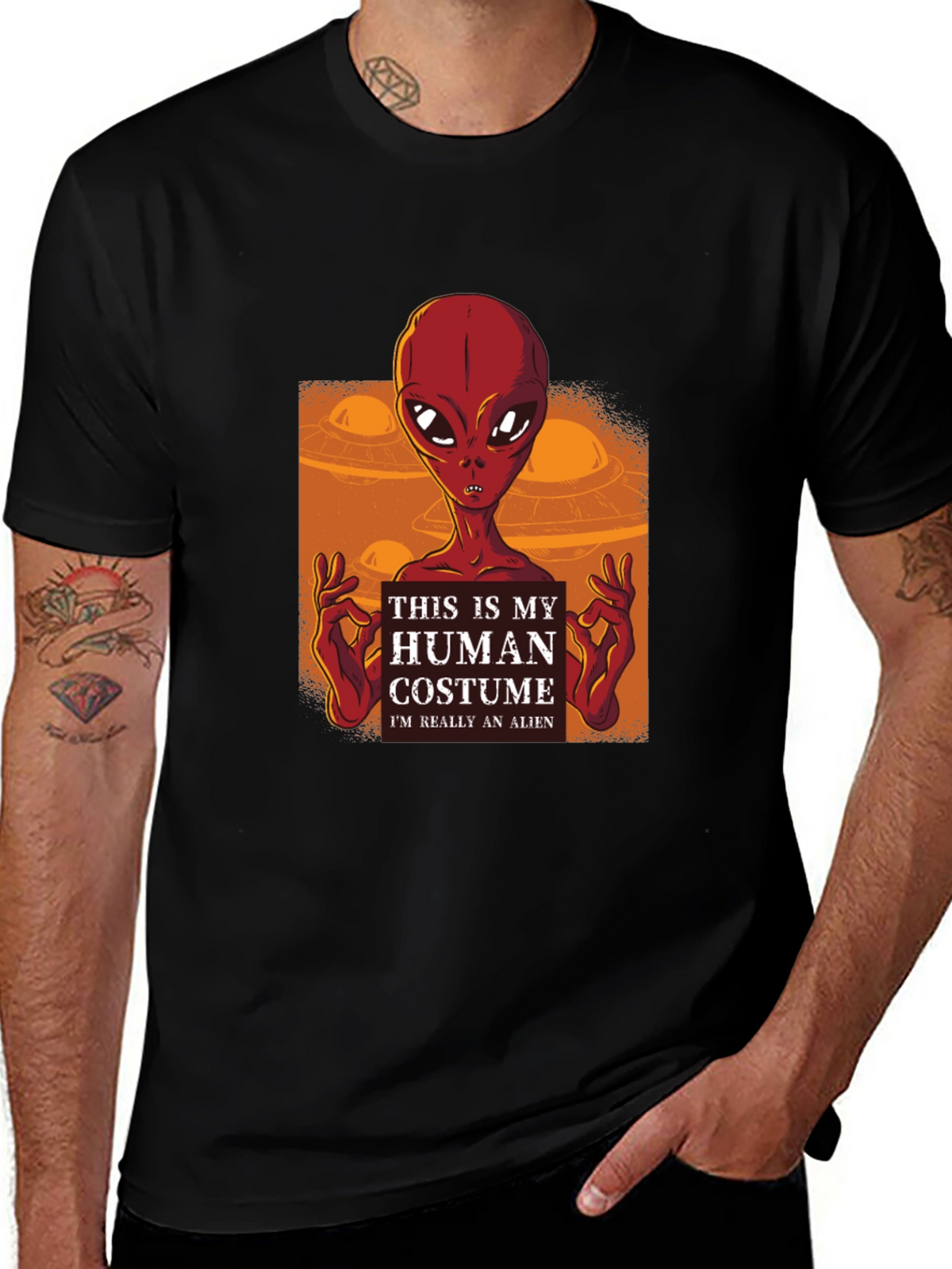 Human Costume Alien T-Shirt