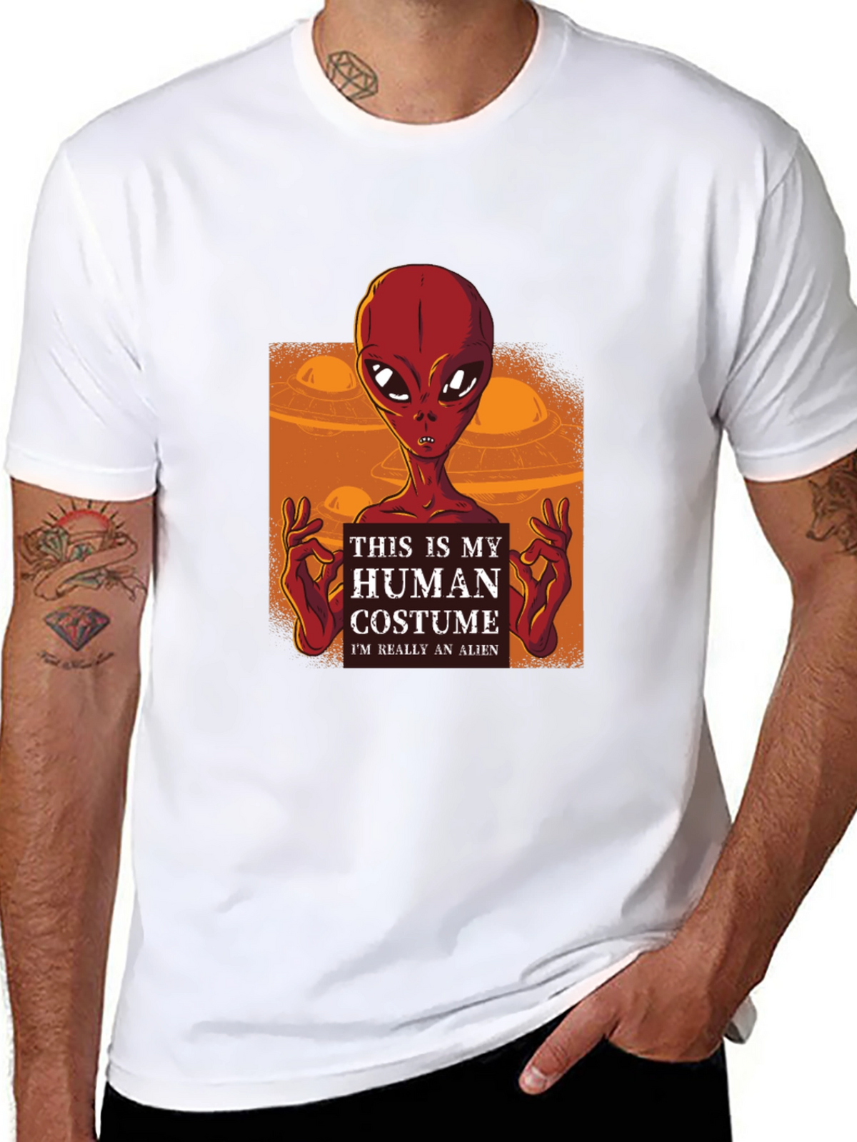 Human Costume Alien T-Shirt