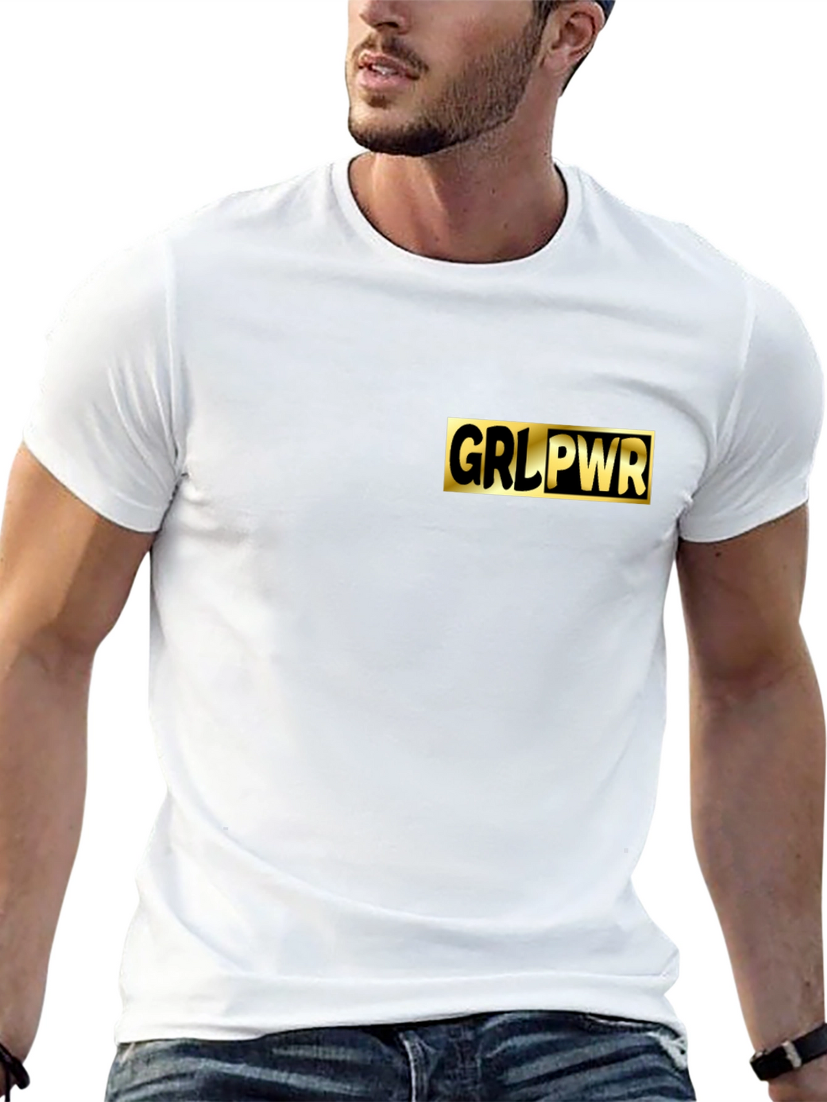 GRL PWR Black T-Shirt - Empowering Style