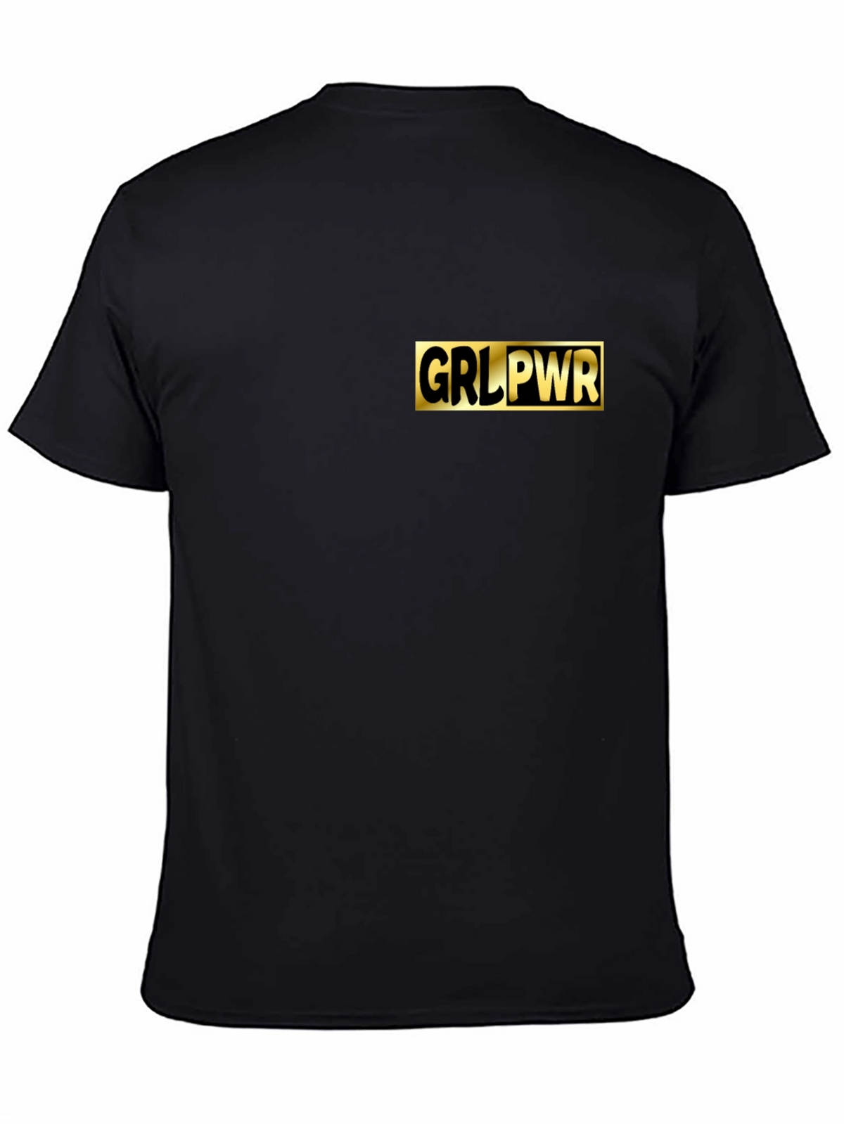 GRL PWR Black T-Shirt - Empowering Style