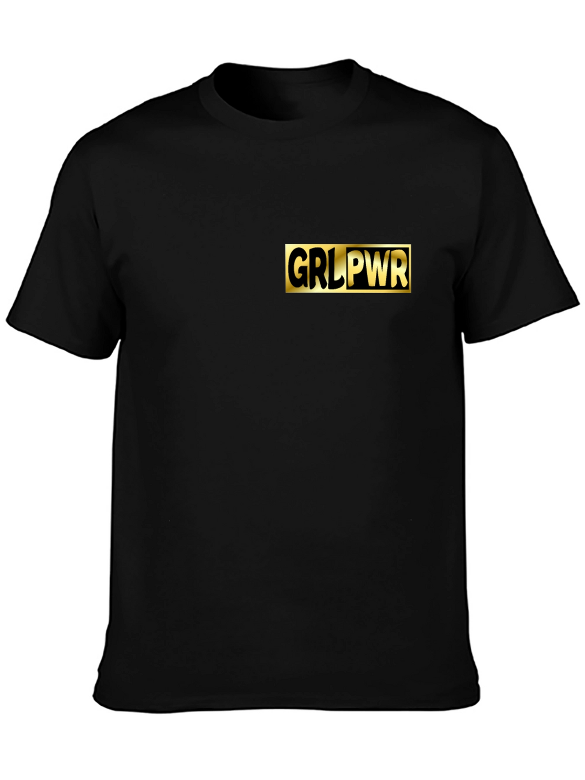GRL PWR Black T-Shirt - Empowering Style