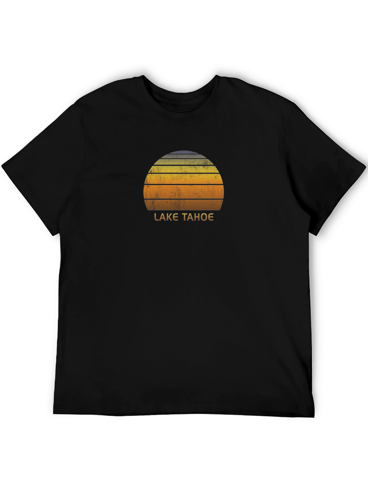 Lake Tahoe Graphic Tee - Retro Sunset Design