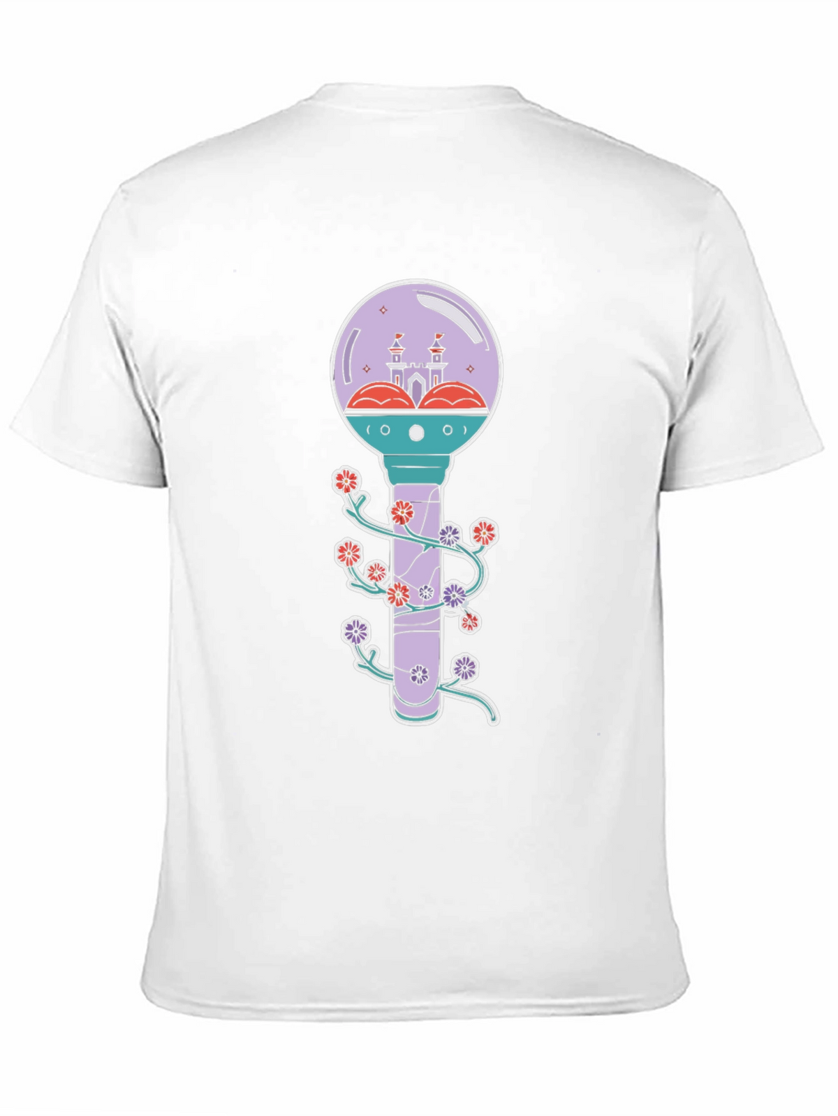 Floral Castle Graphic T-Shirt