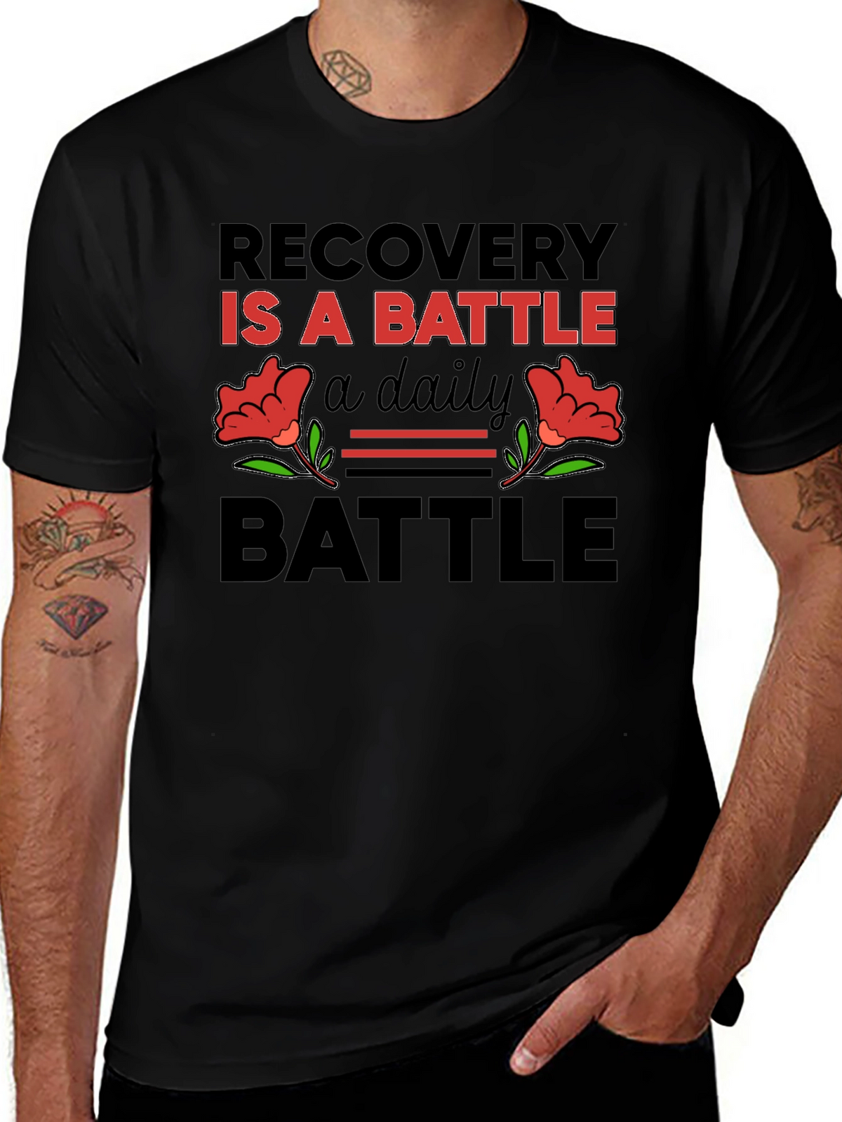 Recovery is a Battle T-Shirt