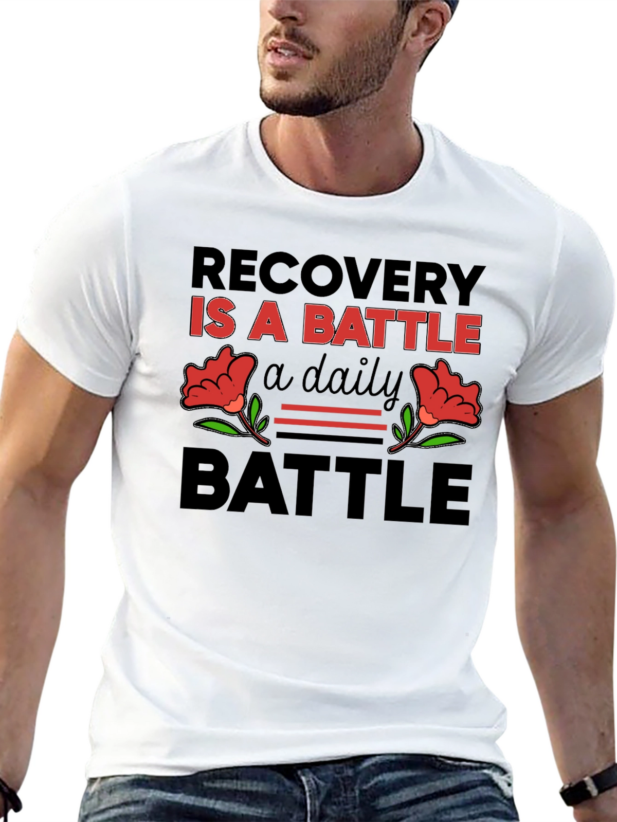 Recovery is a Battle T-Shirt