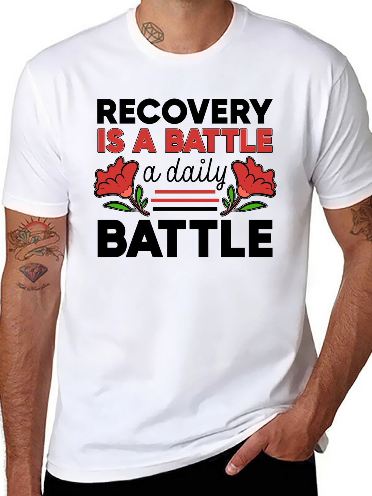 Recovery is a Battle T-Shirt