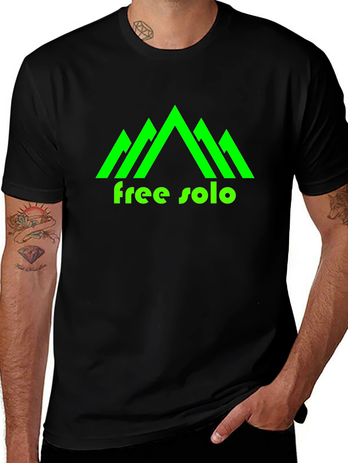 Free Solo Graphic Tee - Black Mountain Shirt