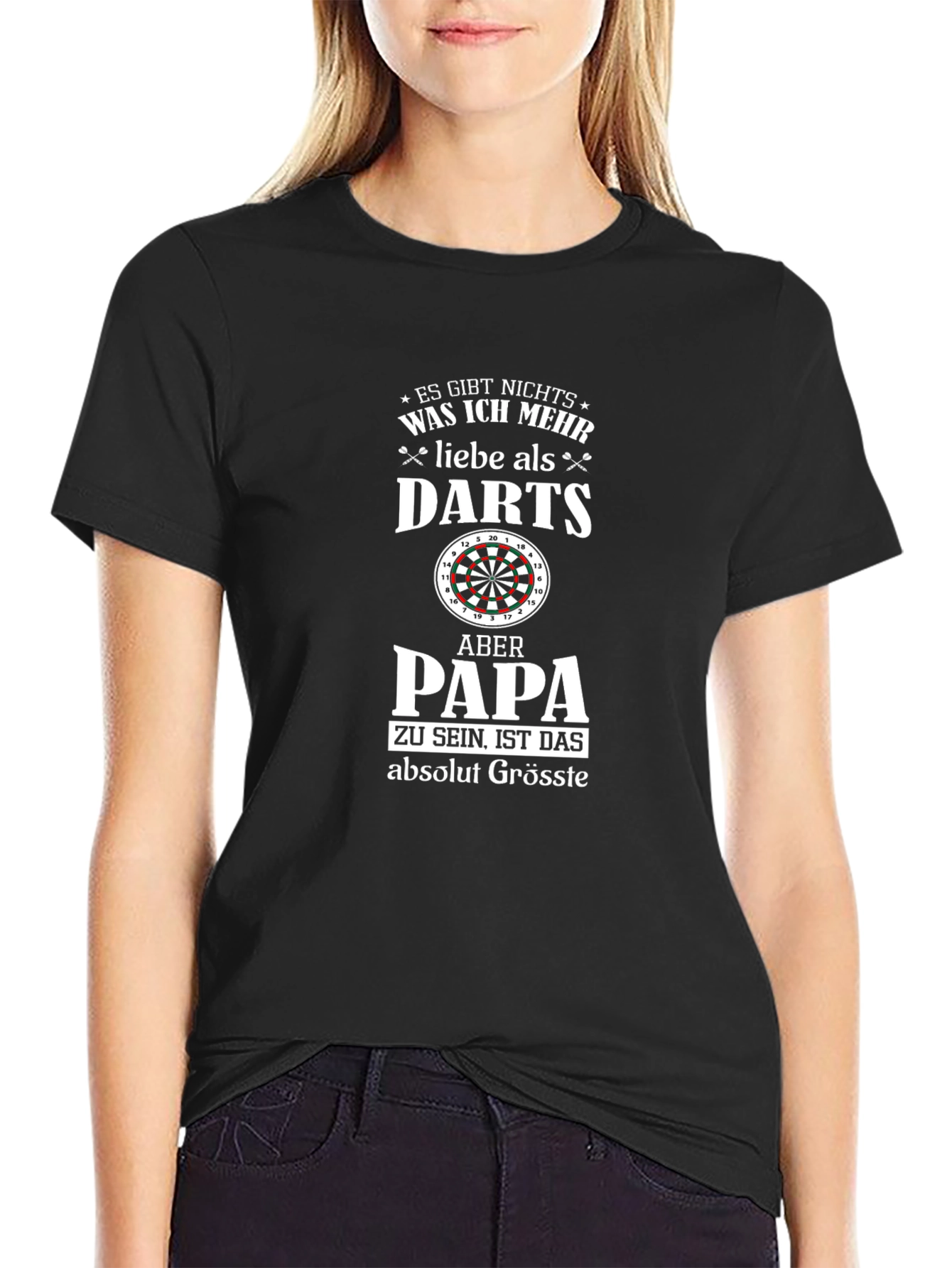 Darts Papa T-Shirt - German Text